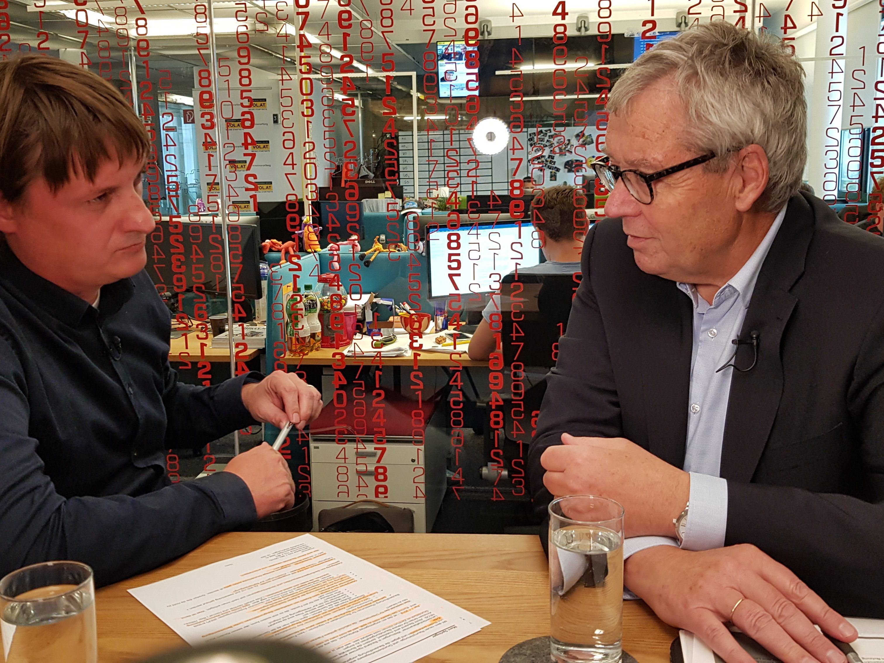 Rüdisser im VOL.AT-Talk.