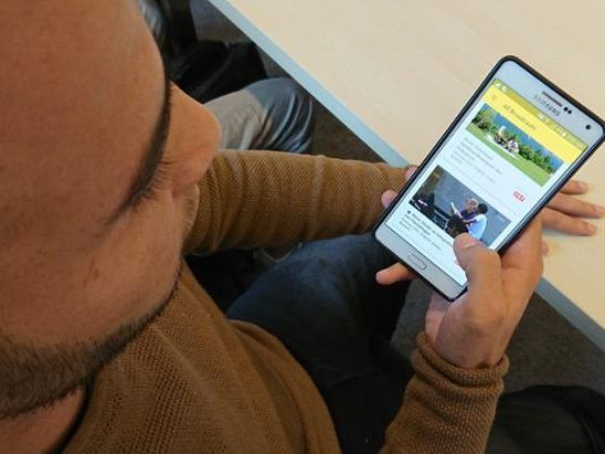 Die App bietet an, mit Fernsehsendungen Deutsch zu lernen.