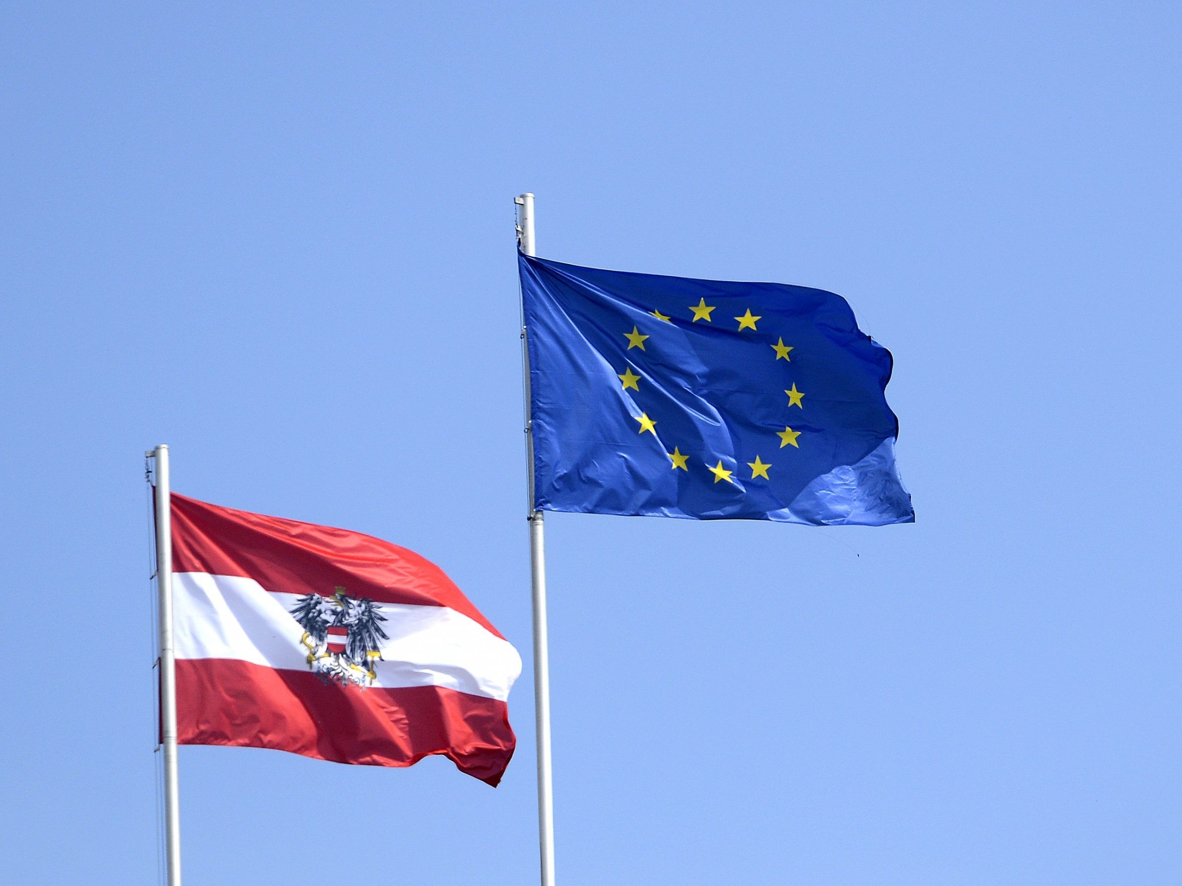 Auch in Österreich stieg die Beliebtheit der EU an.