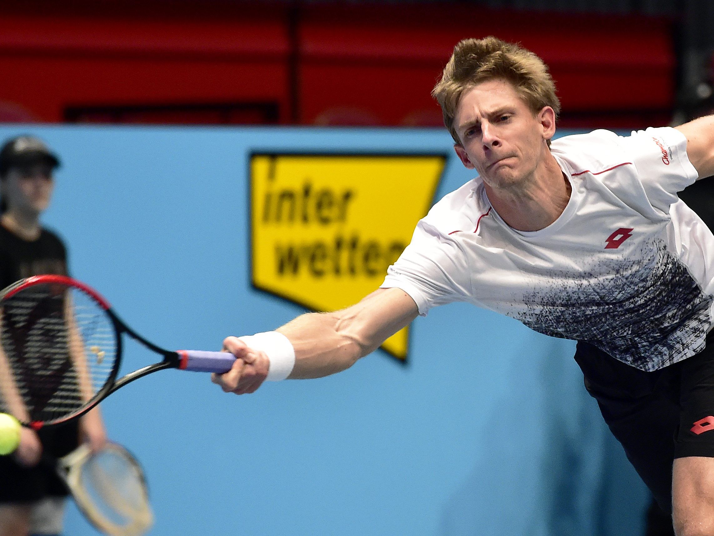 Der als Nummer 2 gesetzte Kevin Anderson musste sich ganz schön strecken. Der als Nummer 2 gesetzte Kevin Anderson musste sich ganz schön strecken.