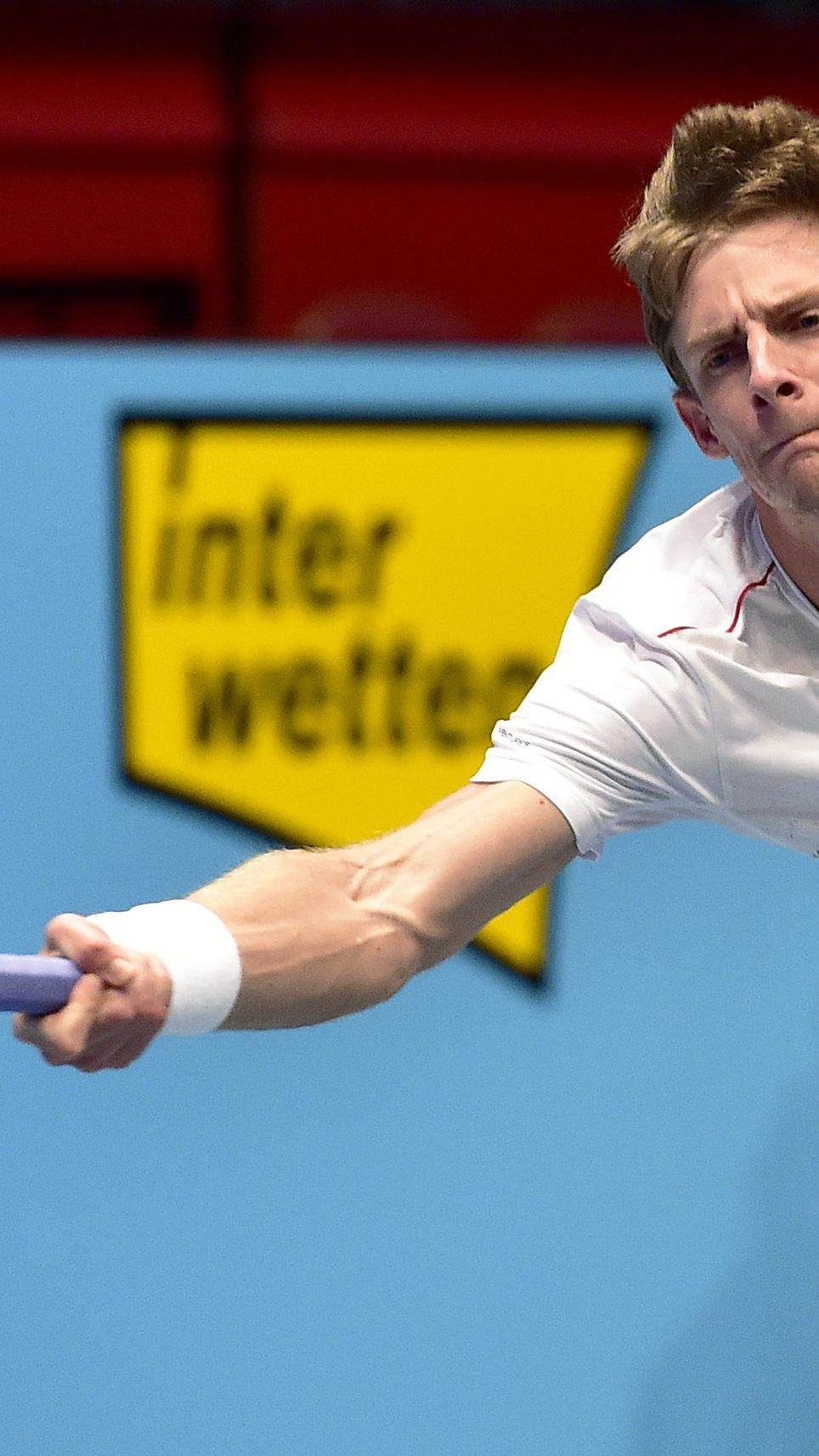 Der als Nummer 2 gesetzte Kevin Anderson musste sich ganz schön strecken.