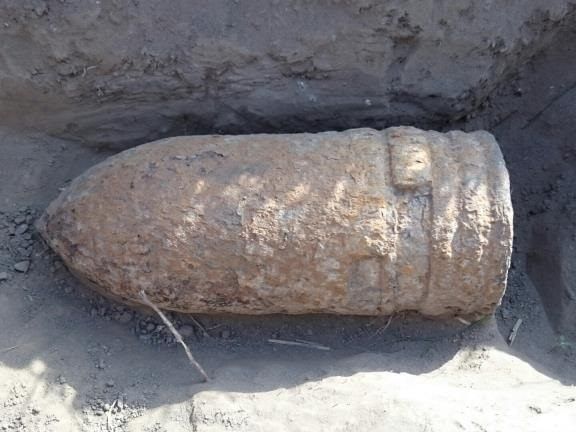 Diese Panzersprenggranate wurde in Wien-Donaustadt gefunden. Diese Panzersprenggranate wurde in Wien-Donaustadt gefunden.