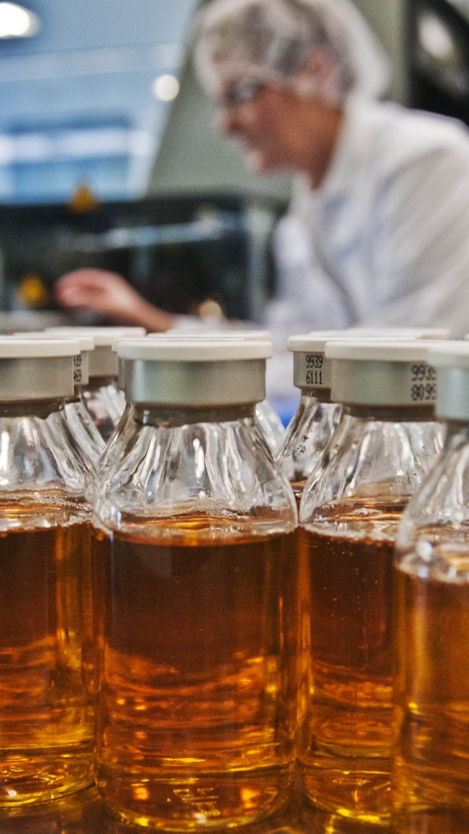 Die Firma stellt Medikamente aus Plasma her.