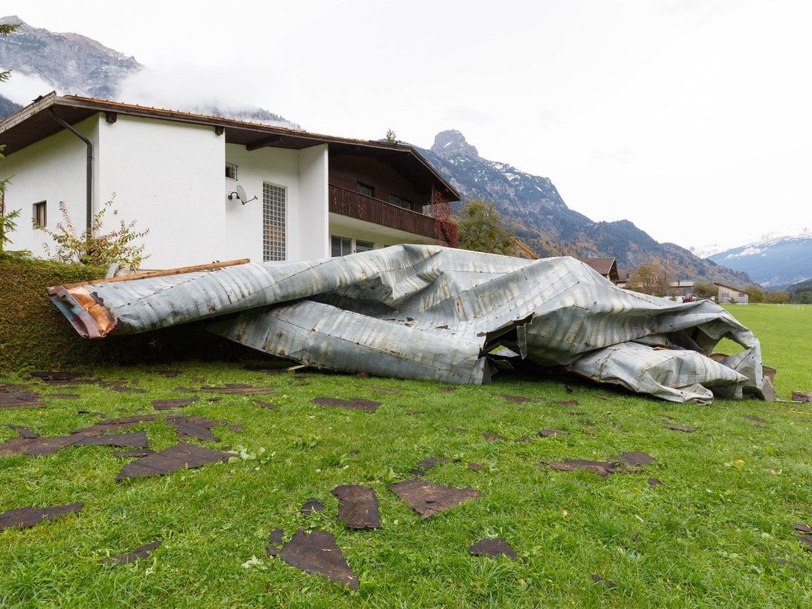Sturmschaden in Innerbraz. Sturmschaden in Innerbraz.
