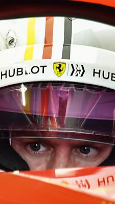 Sebastian Vettel zeigte im Training auf