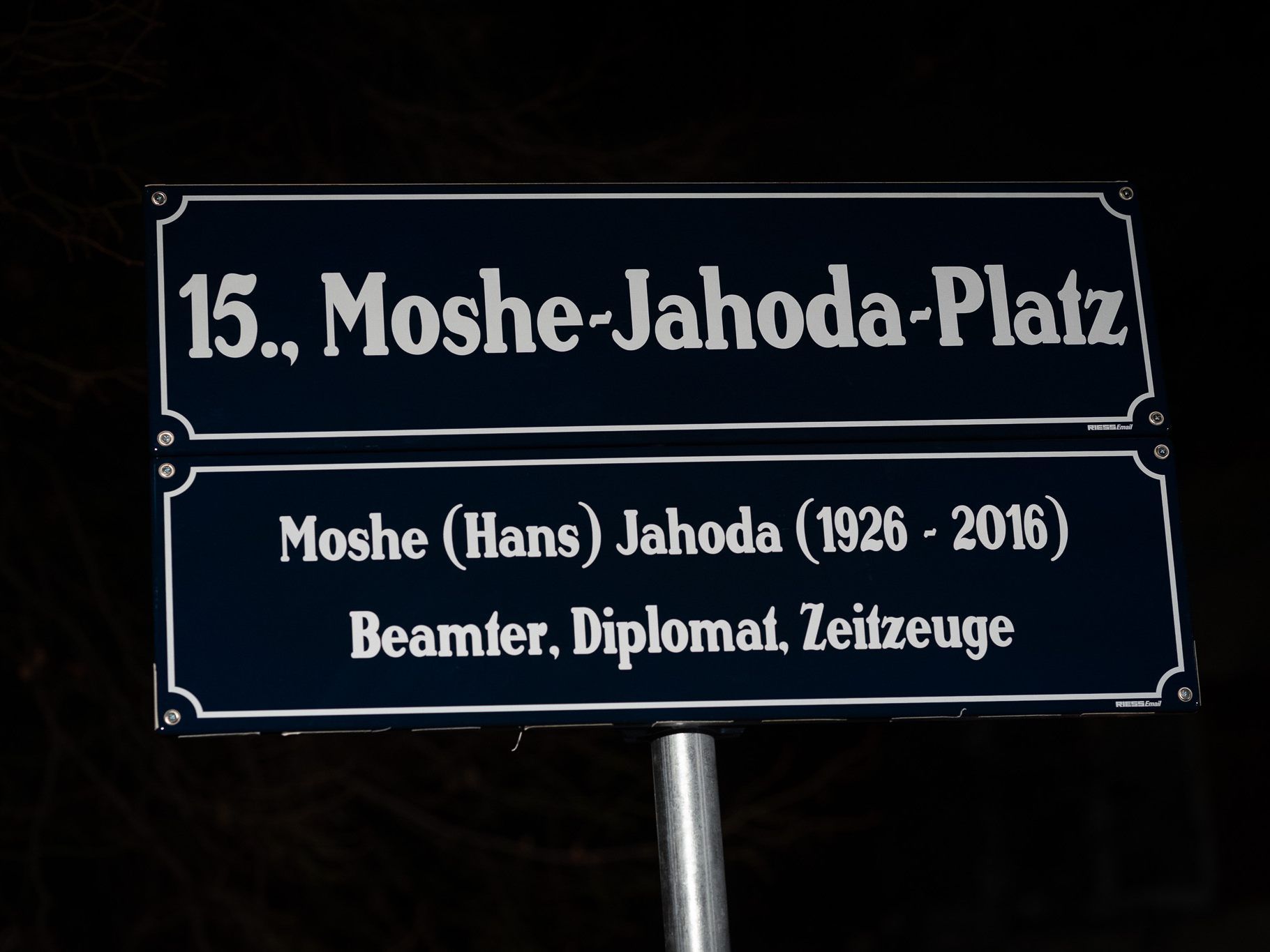 Gestern wurde in Rudolfsheim-Fünfhaus der Joshe Mahoda Platz eingeweiht.