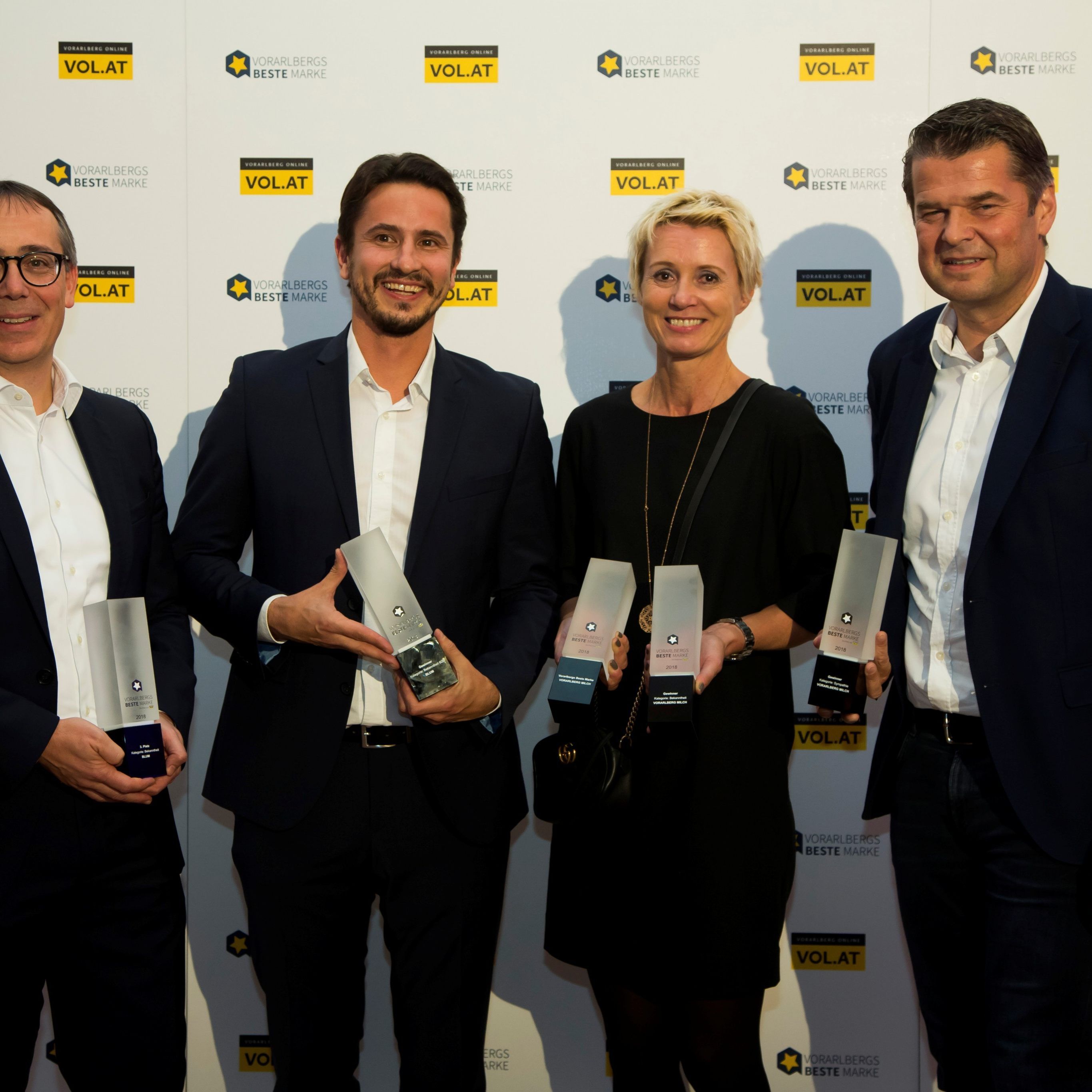Die Gewinner des Awards "Vorarlbergs beste Marken".