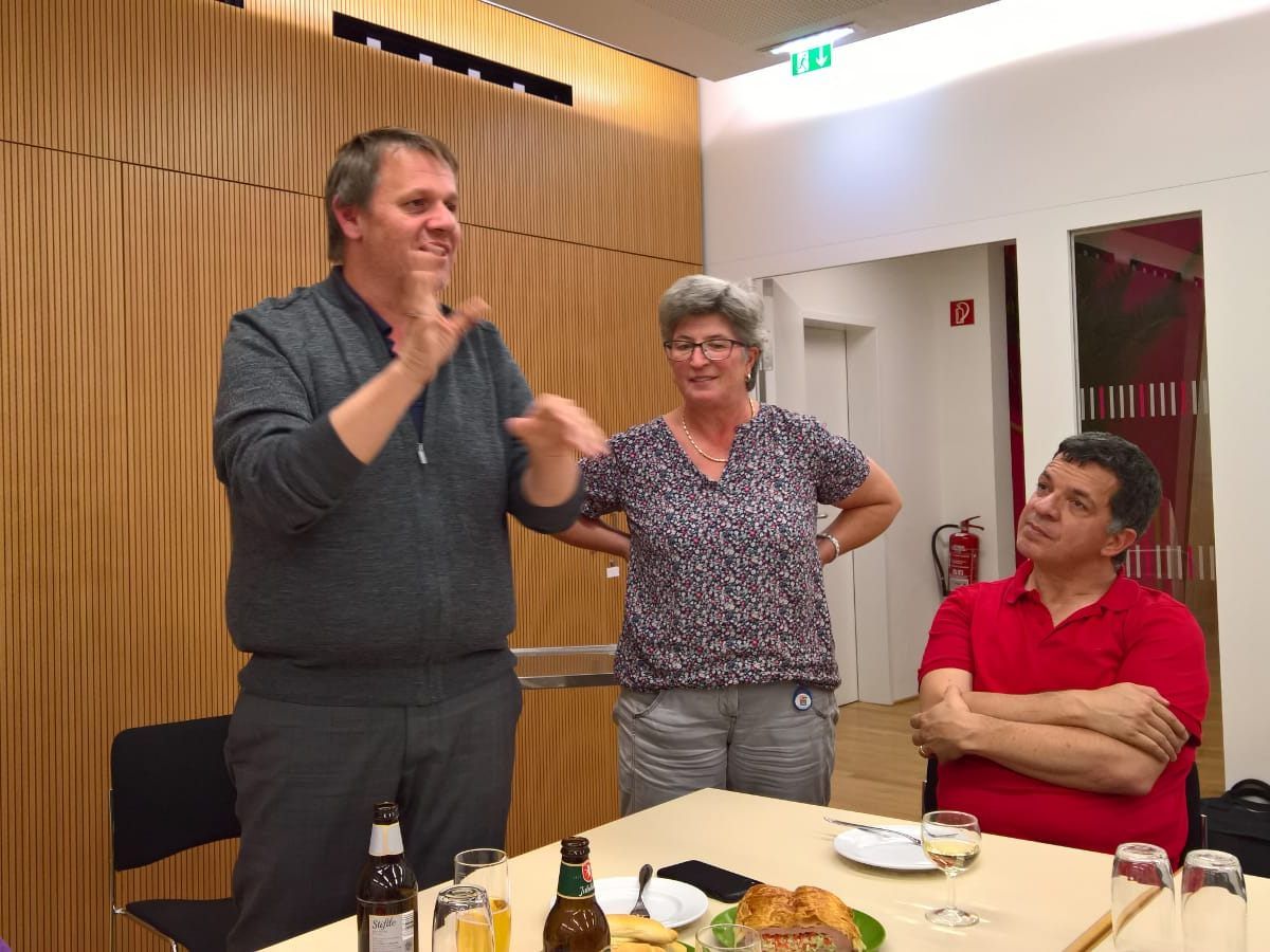 Stadtrat Christoph Thoma setzt seinen Austausch bei den Vereinen fort.