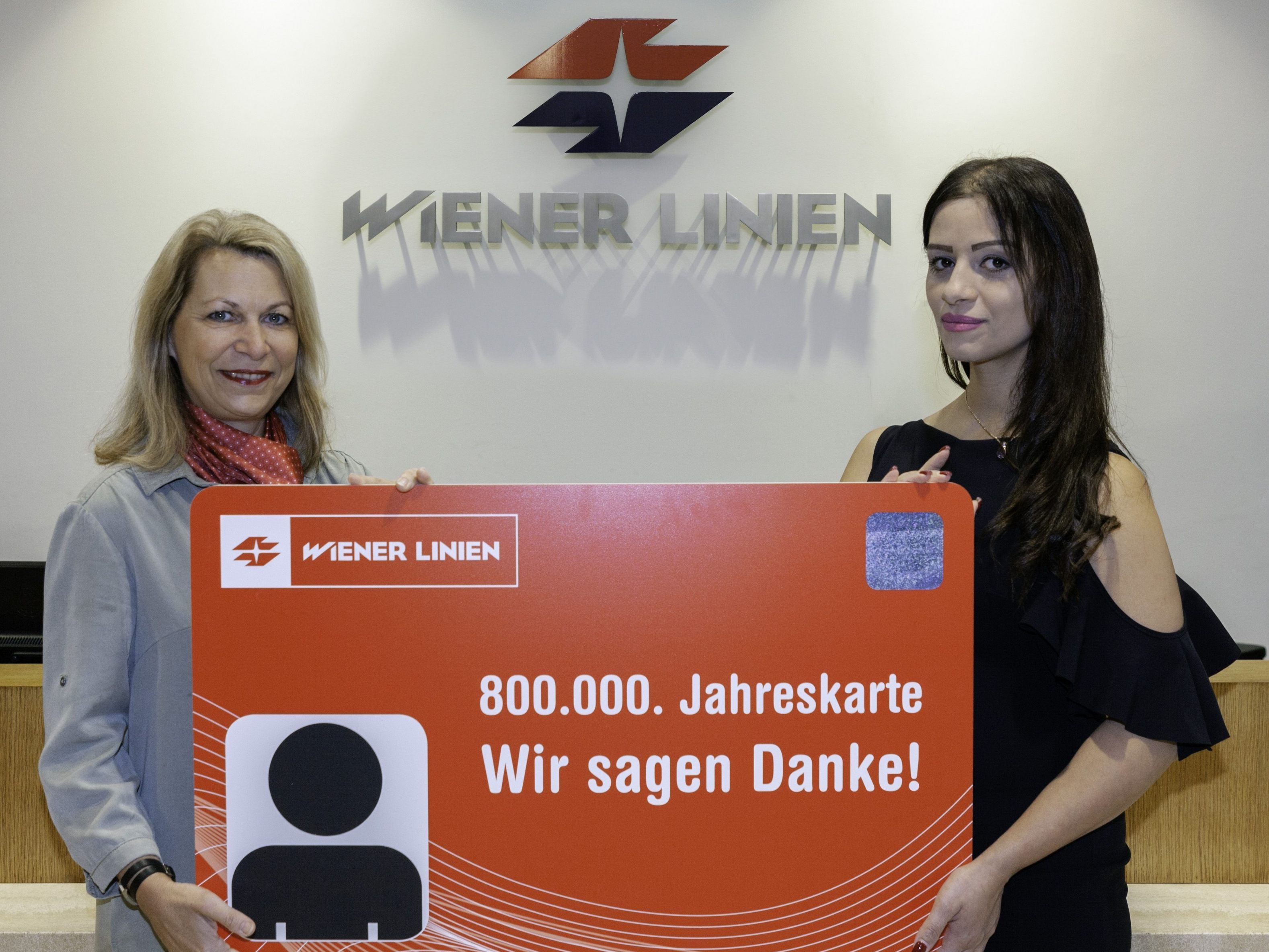 Tanja erhielt ein Goodie-Bag der Wiener Linien.