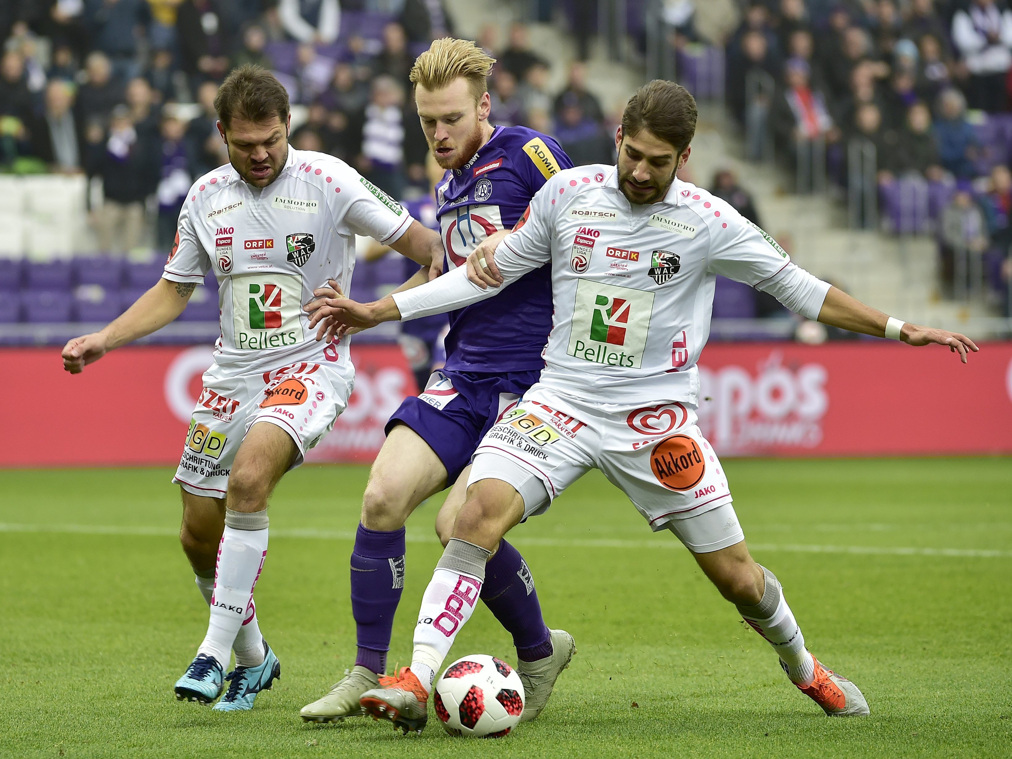 Der WAC feierte einen Last-Minute-Sieg gegen Austria Wien. Der WAC feierte einen Last-Minute-Sieg gegen Austria Wien.