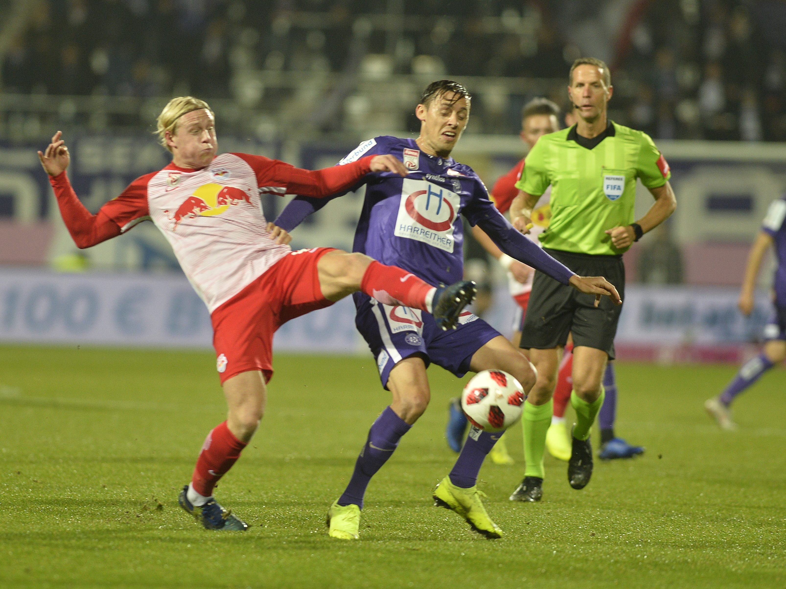 Austria blieb gegen die Bullen torlos. Austria blieb gegen die Bullen torlos.