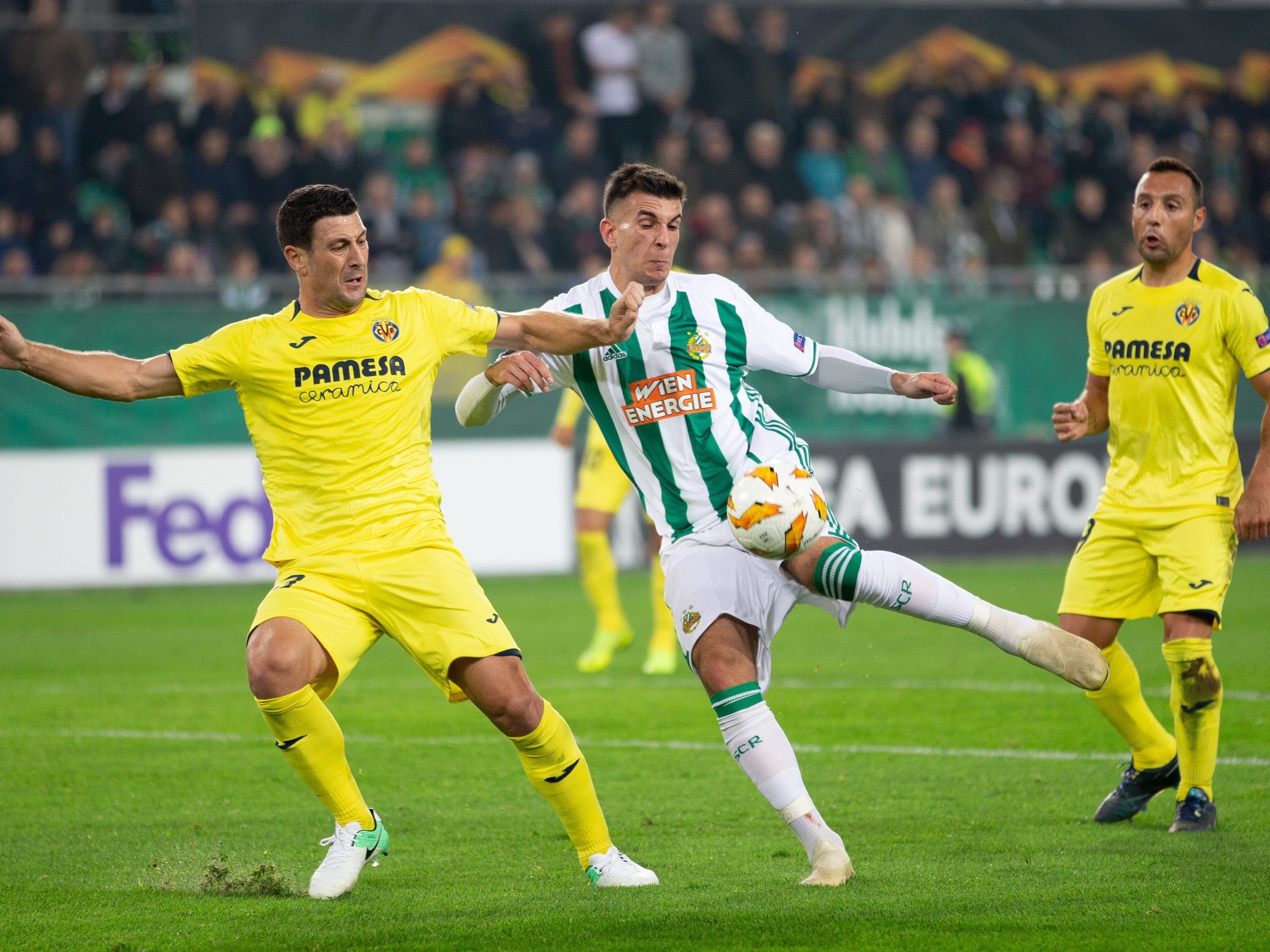 Rapid Wien konnte im Heimspiel gegen Villarreal ein 0:0 halten.