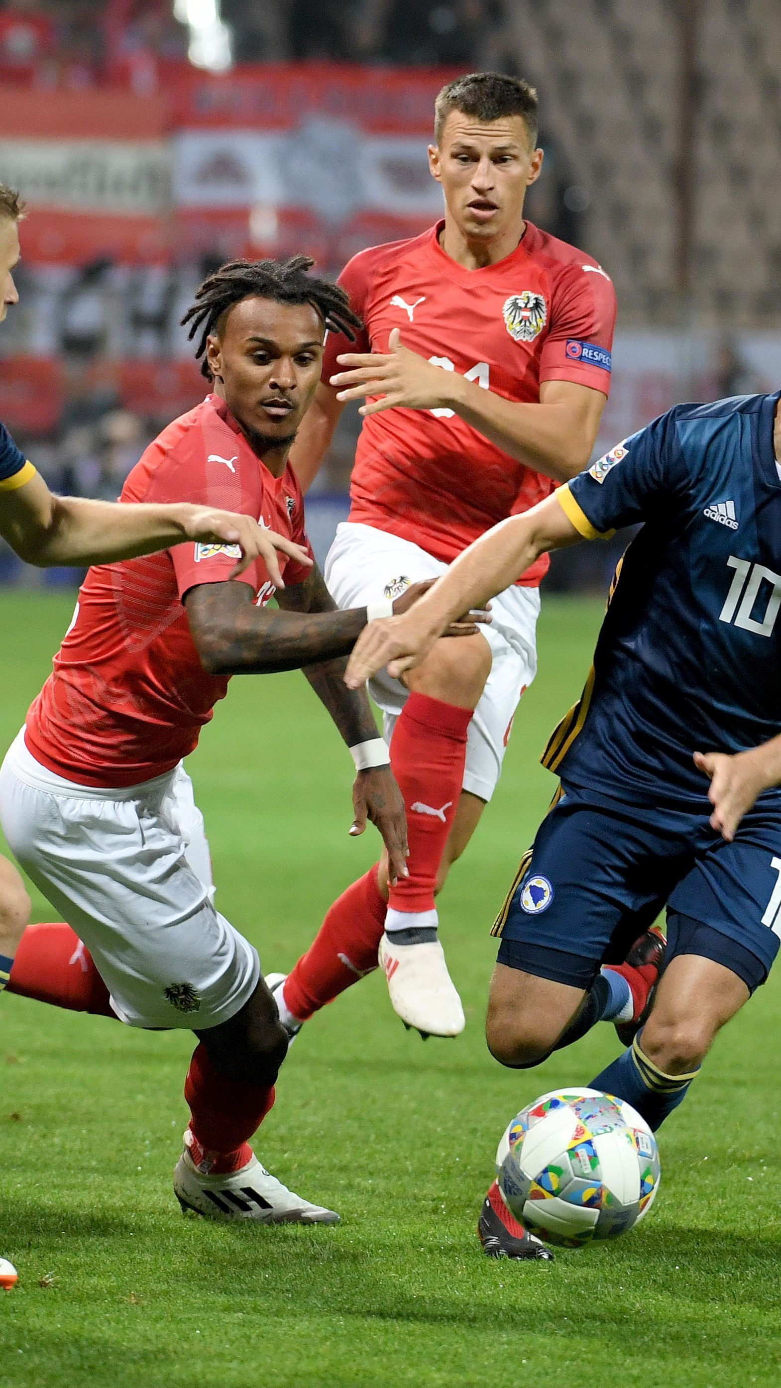 Österreich will gegen Bosnien einen Sieg erspielen.