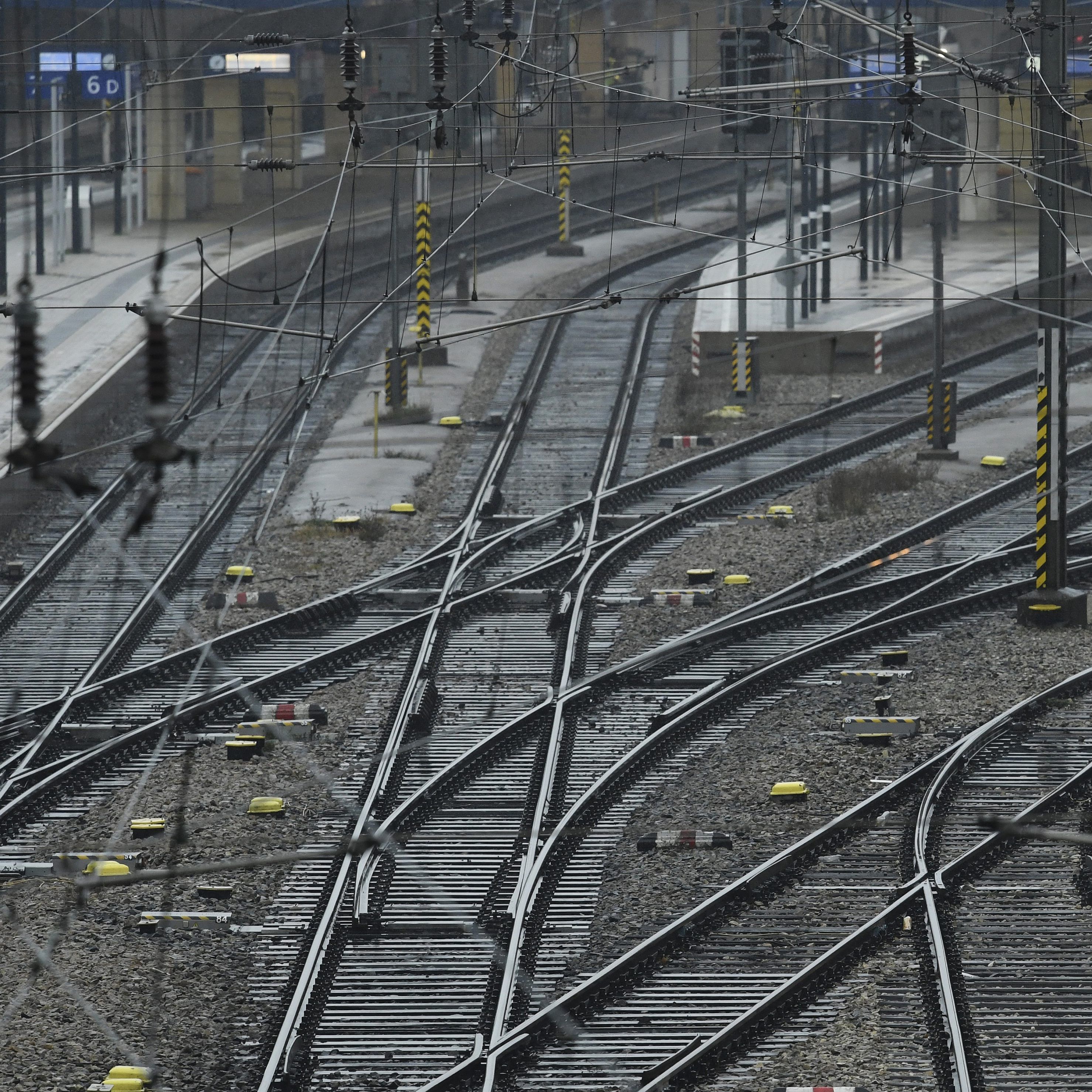 Am Montag waren für zwei Stunden keine Züge auf den Gleisen unterwegs.