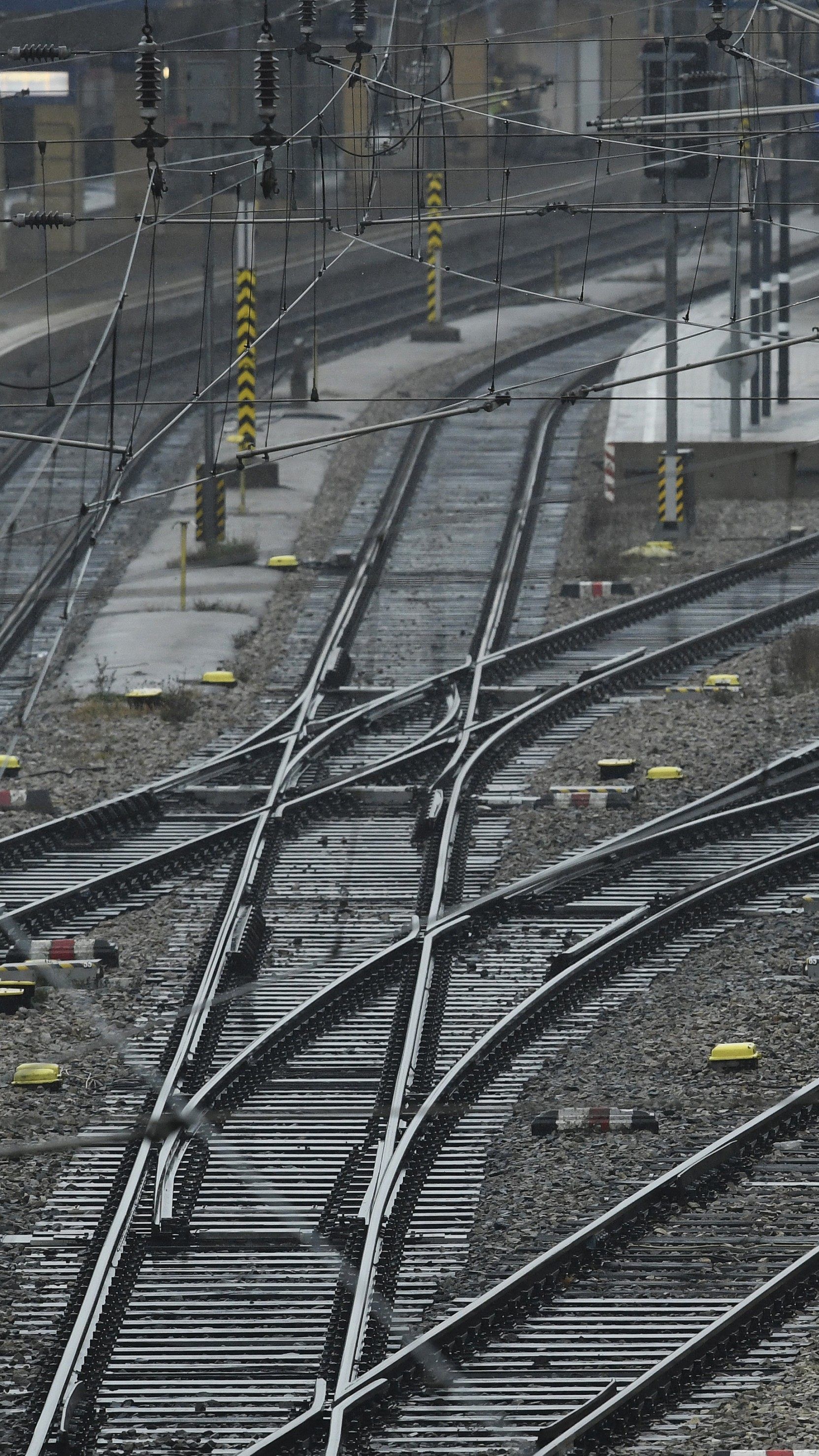 Am Montag waren für zwei Stunden keine Züge auf den Gleisen unterwegs.