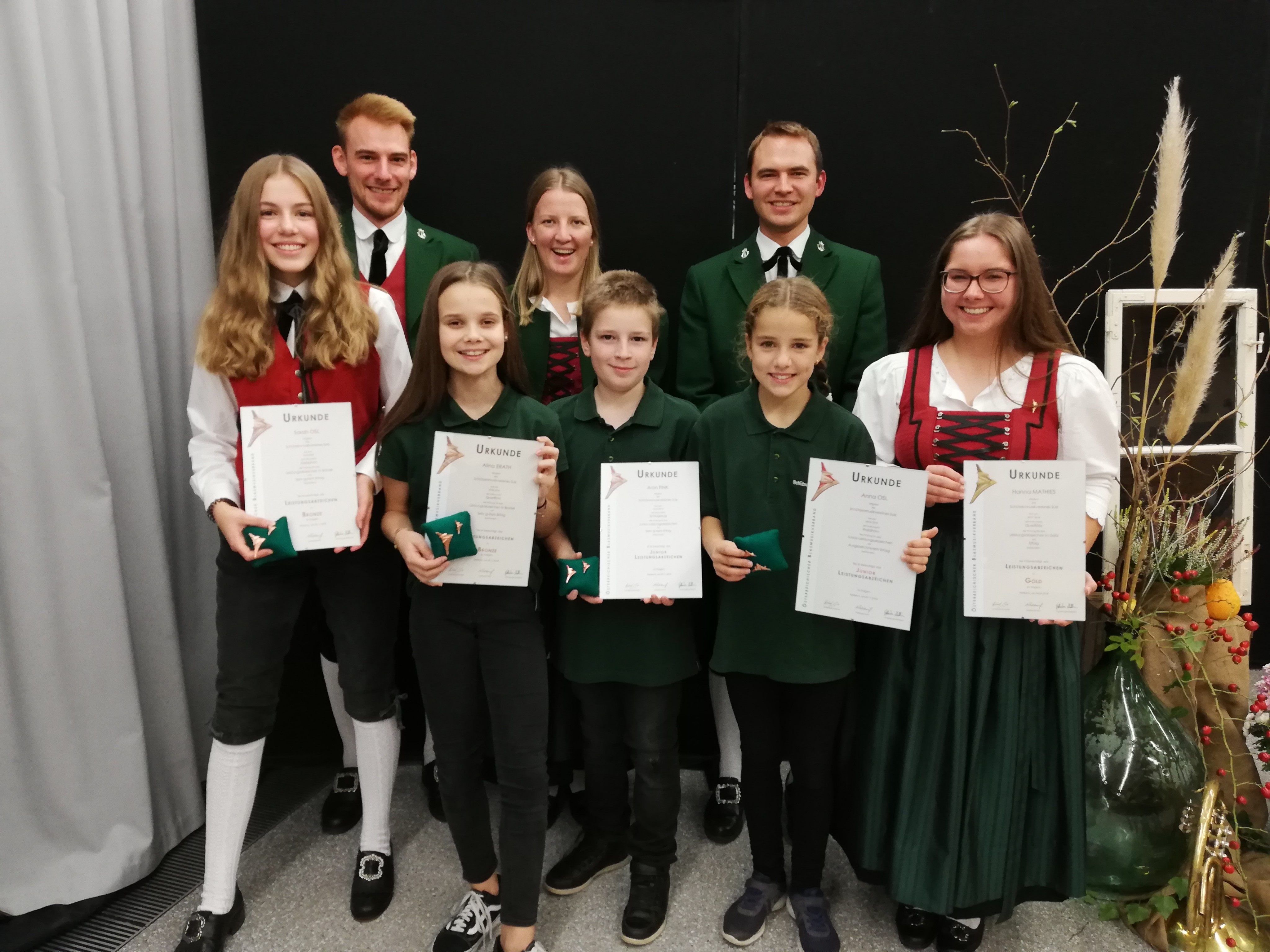 Die stolzen Abzeichenträger