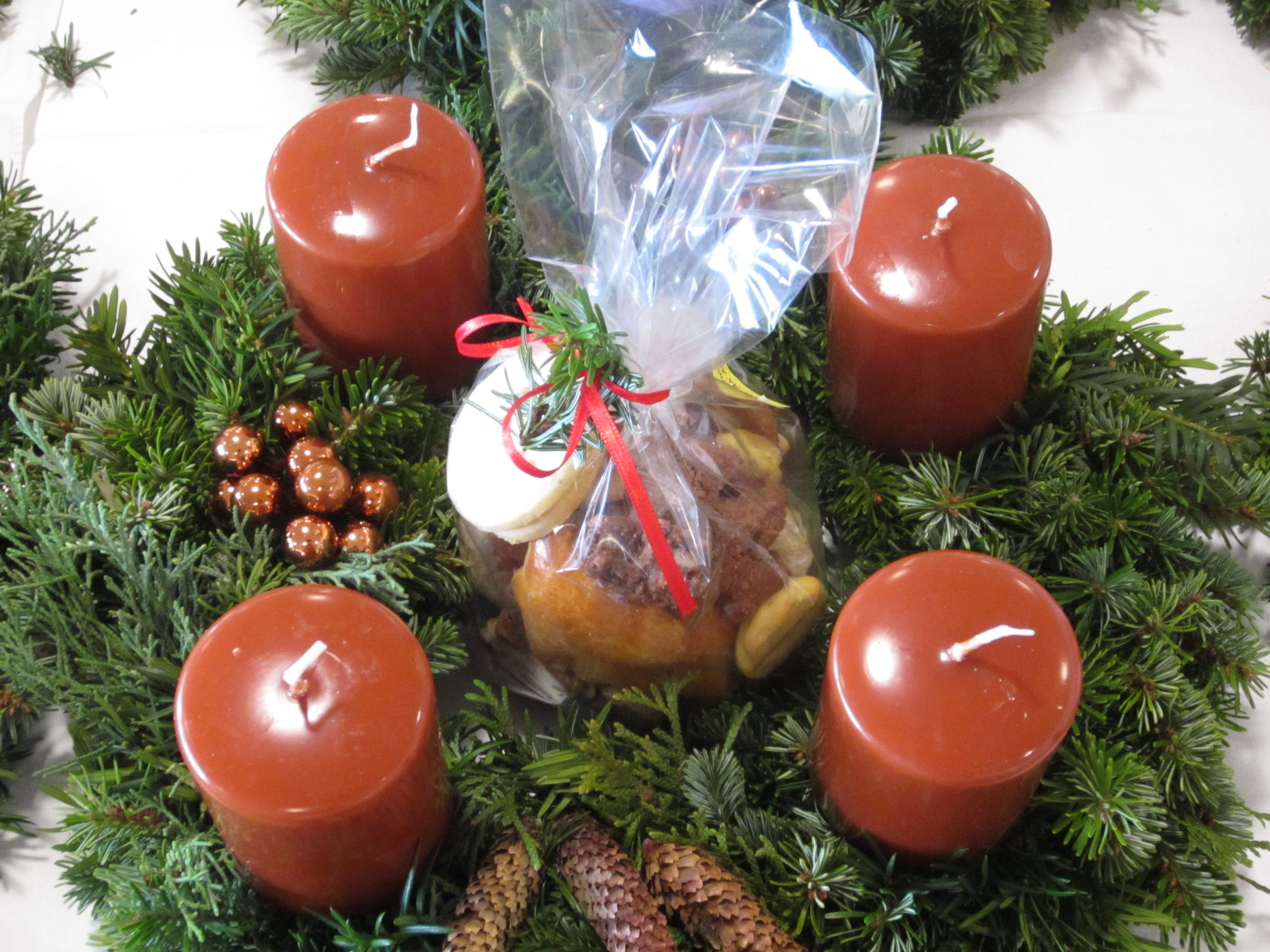 Göfner Krömle mit Adventkranz