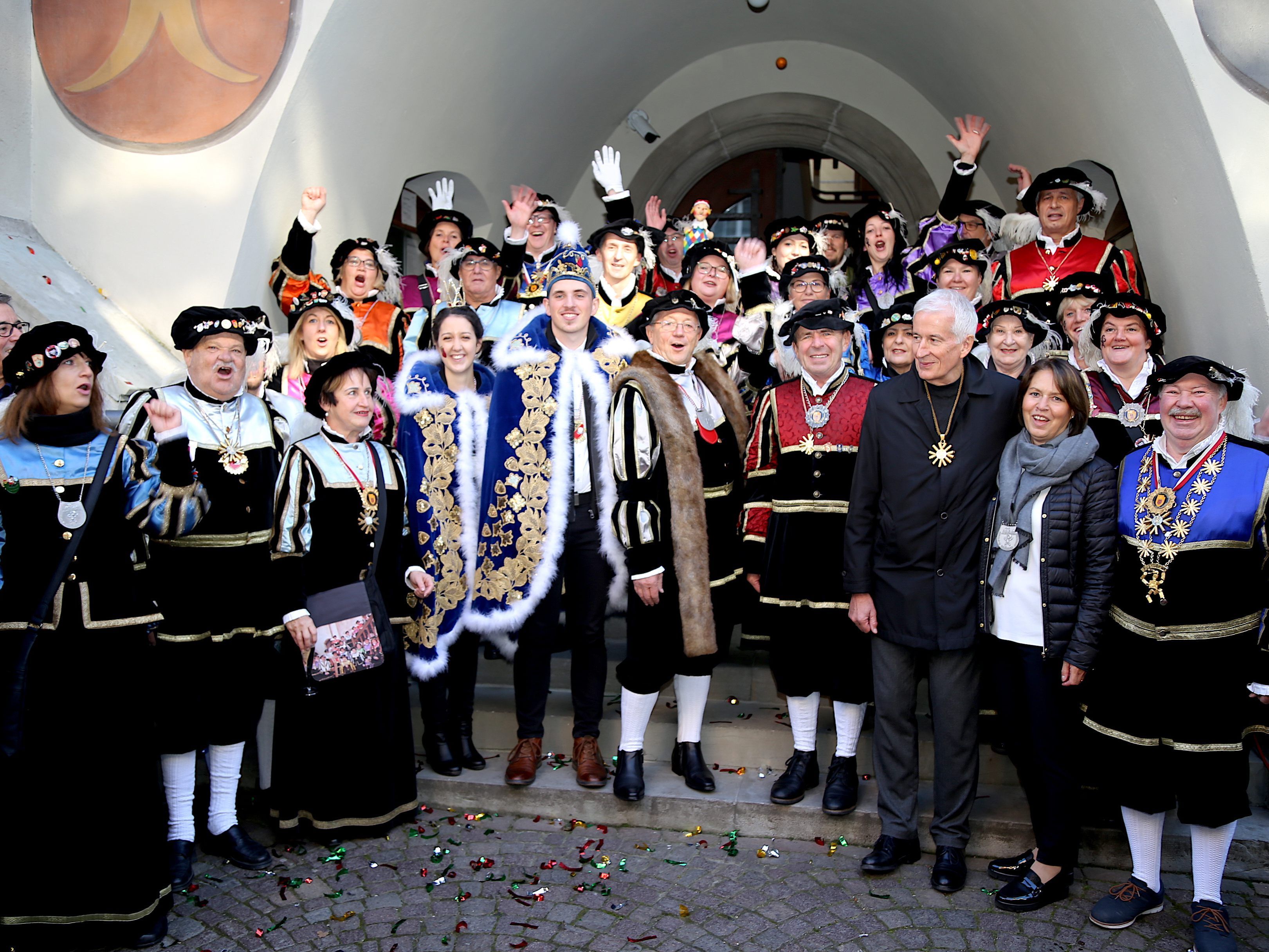 Mit dreifachem Spälta, Spälta hoch eröffnete die Zunft aus Feldkirch ihre Faschingszeit