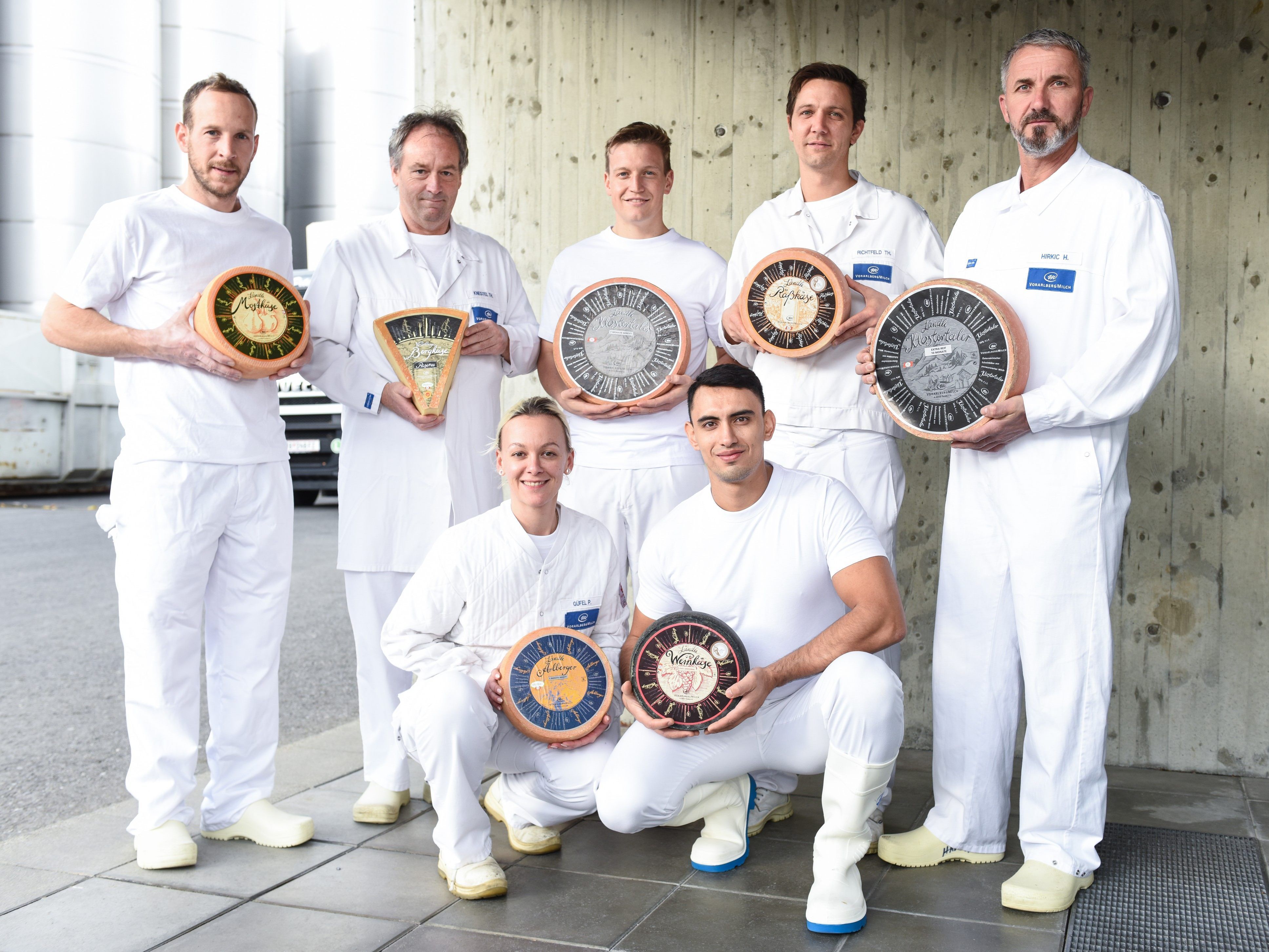 Käsemeister: Jochen Simma, Thomas Knestel, Daniel Rauch, Thomas Richtfeld, Hirkic Hakija, Petra Güfel, Ospina Montoya Jorge