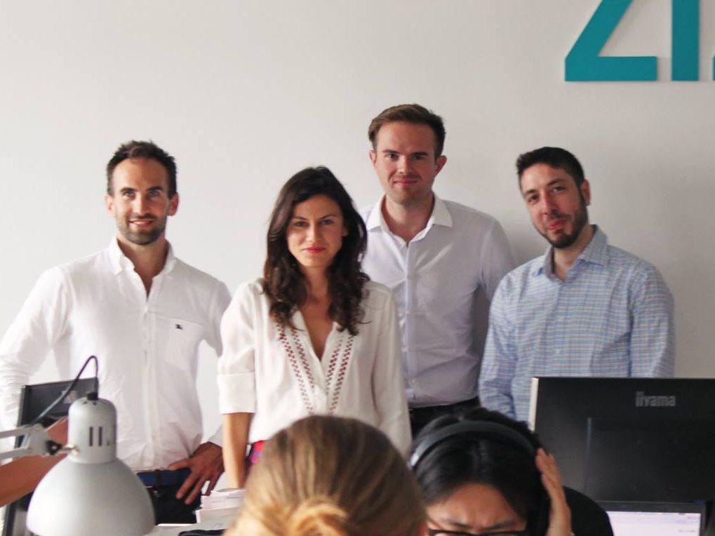Die vier Gründer von Zizoo. Die vier Gründer von Zizoo.