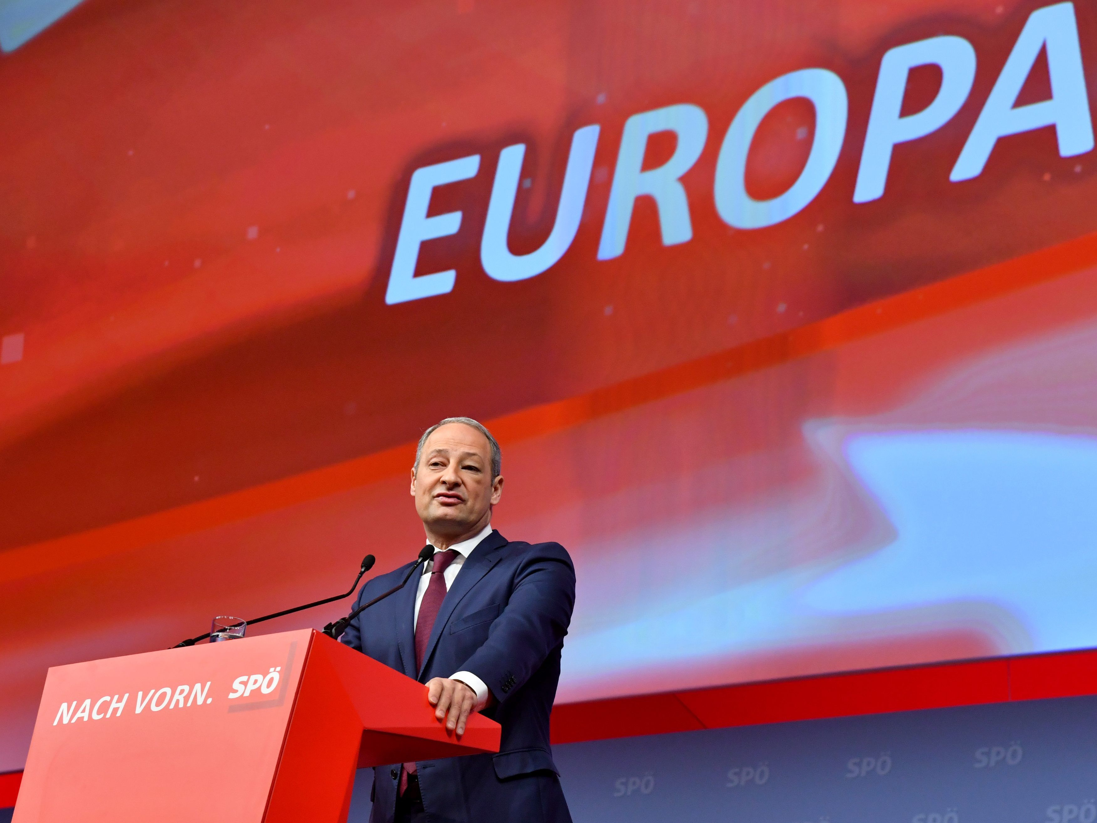 EU-Kandidat Andreas Schieder beim Parteitag.