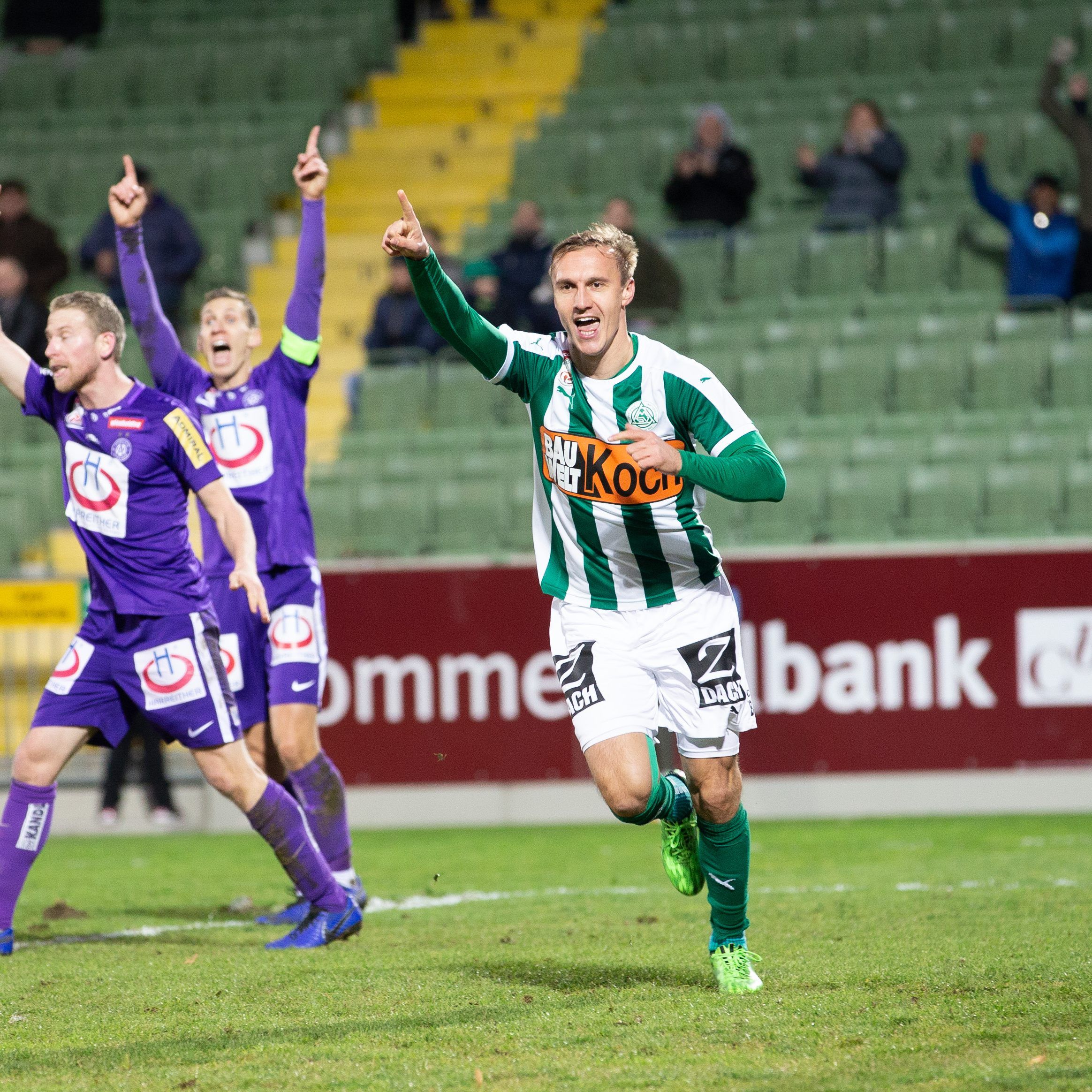 Austria Wien verlor gegen den SV Mattersburg trotz Pausenführung.