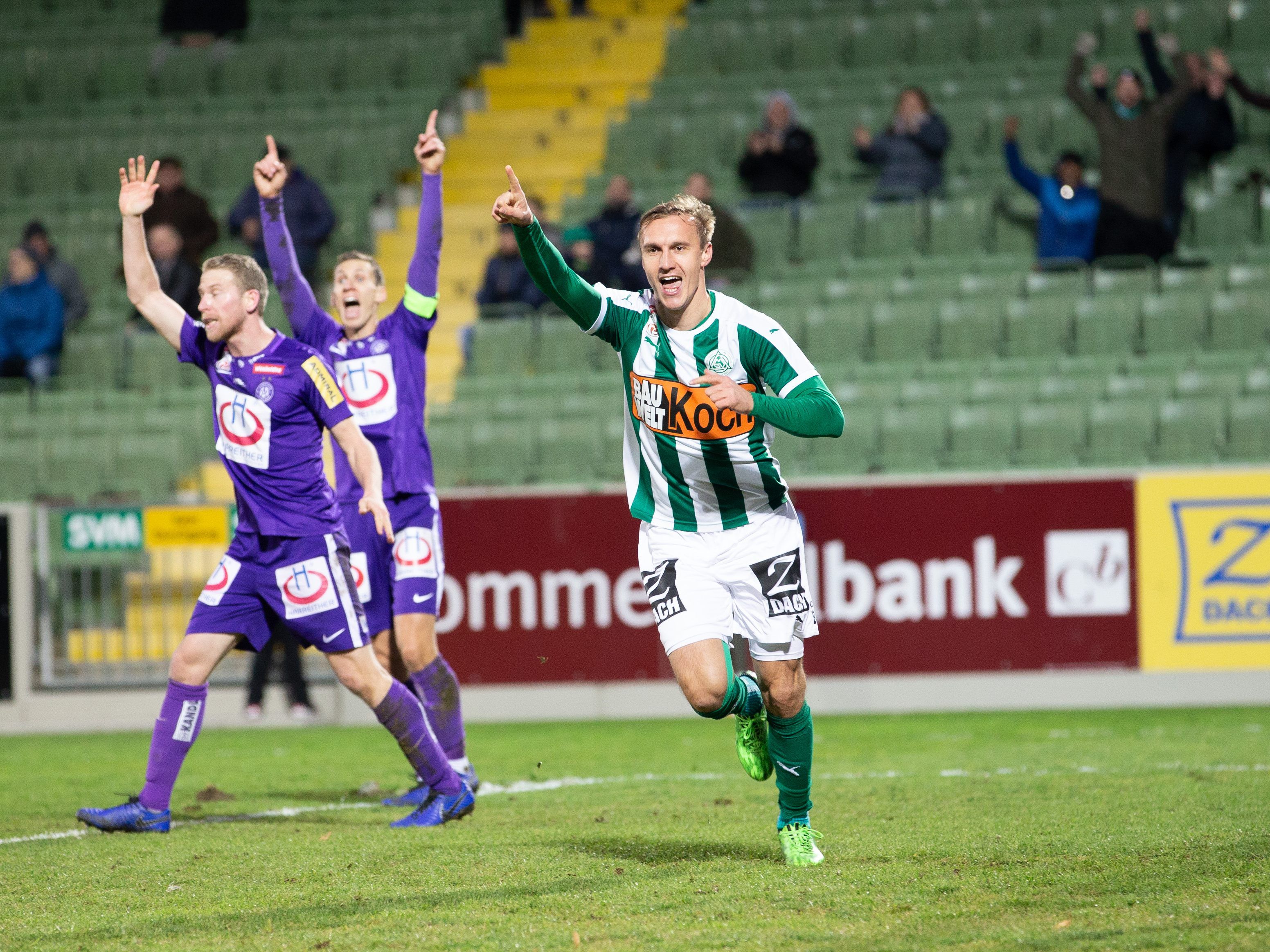 Austria Wien verlor gegen den SV Mattersburg trotz Pausenführung.