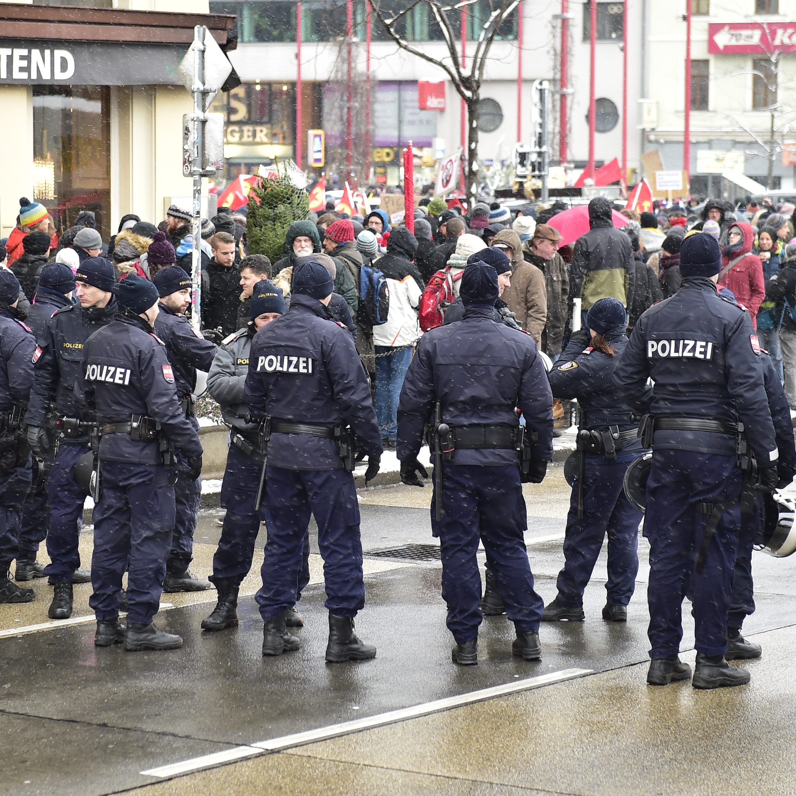 Die regelmäßigen Demonstrationen in Geschäftsstraßen schaden dem Handel in Wien.