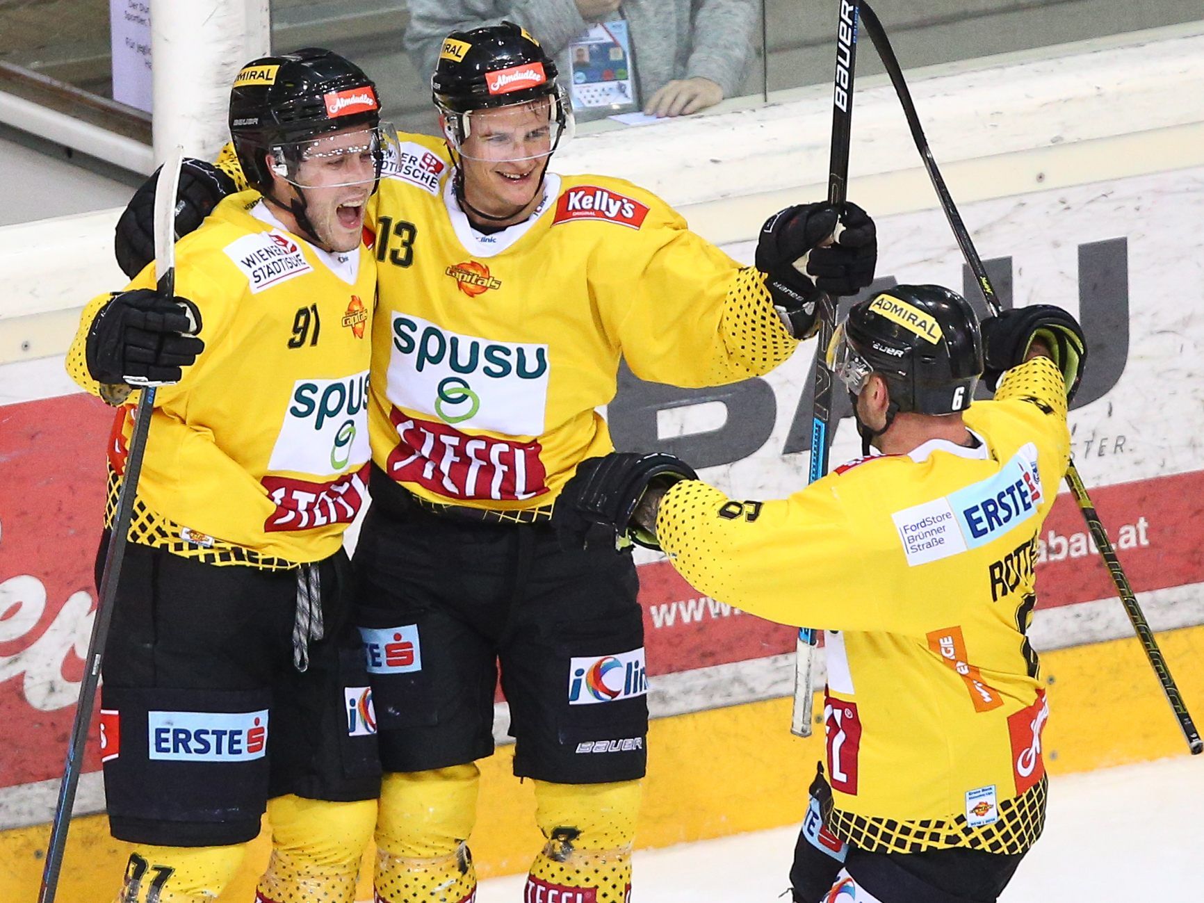 Die Vienna Capitals setzen sich an die Tabellenspitze der EBEL.