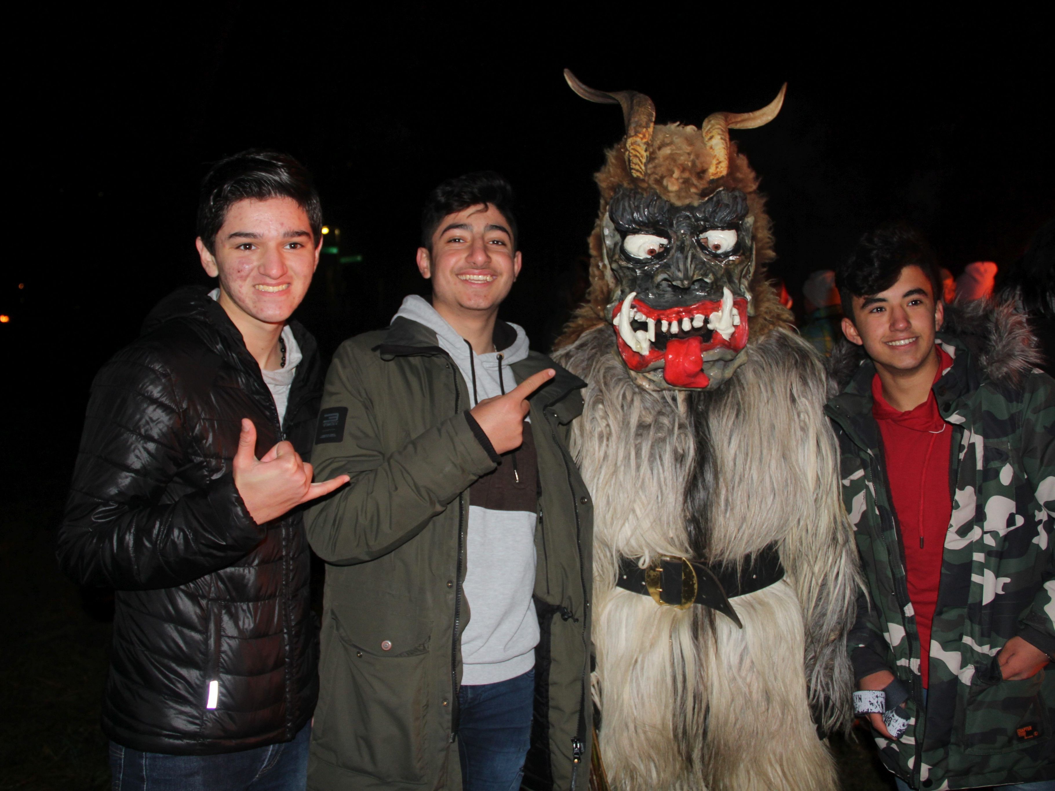 Fotosession mit dem Krampus ist immer ein Erlebnis.