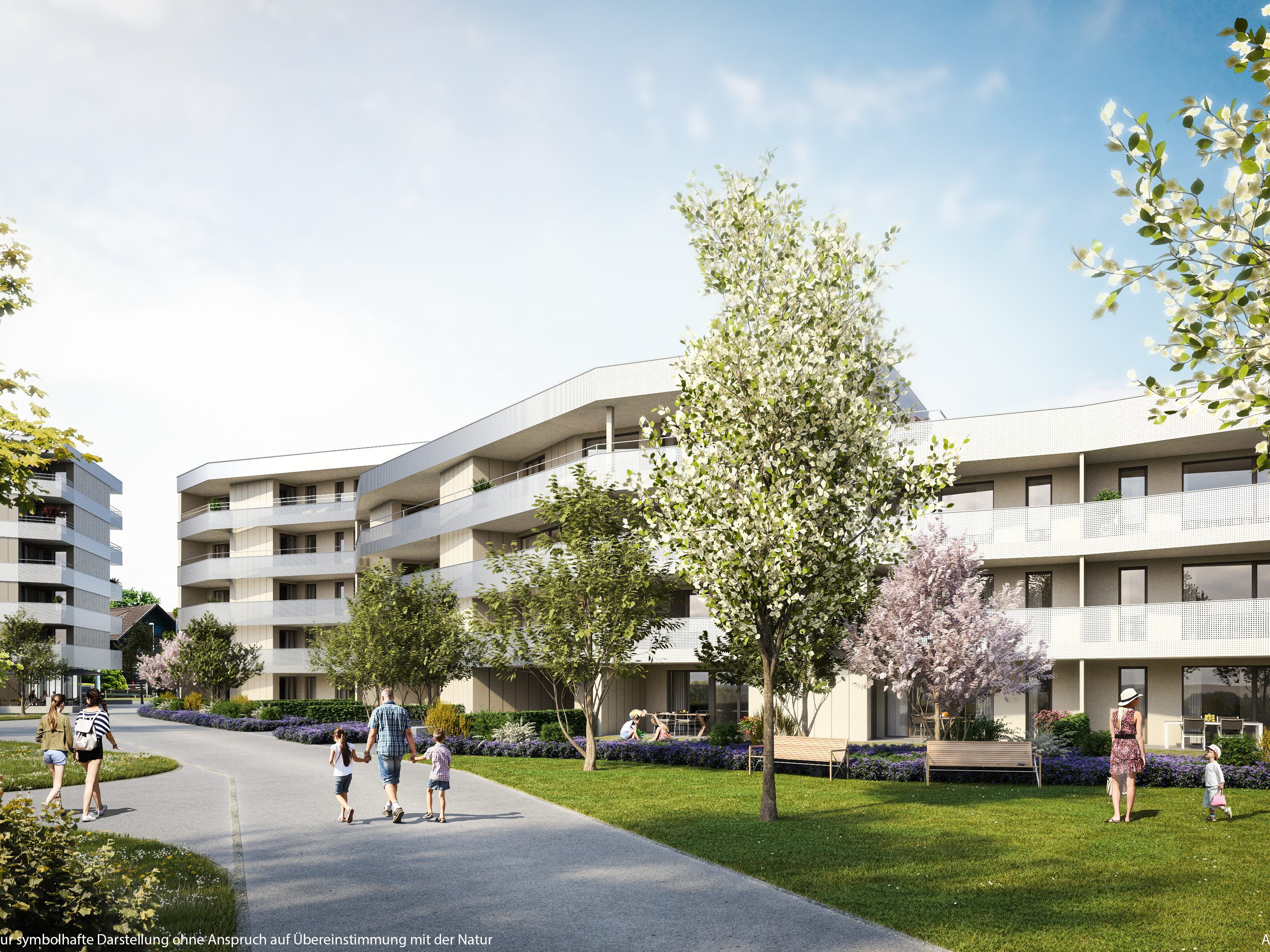 So wird das Wohnquartier Am Pfarrweg aussehen. So wird das Wohnquartier Am Pfarrweg aussehen.