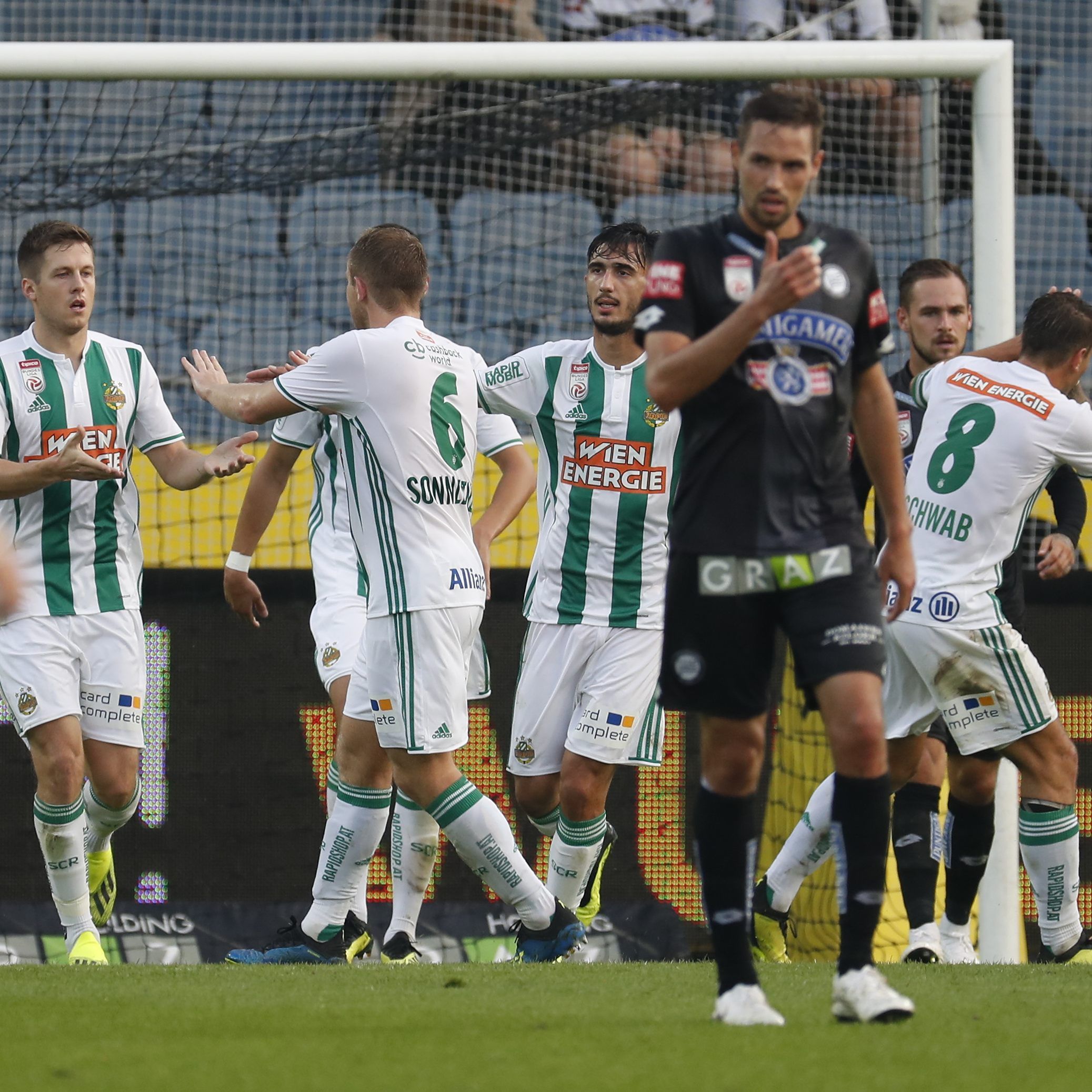 LIVE-Ticker zum Spiel Rapid Wien gegen Sturm Graz ab 17.00 Uhr.