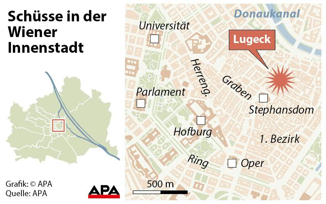 Schüsse in der Wiener Innenstadt Schüsse in der Wiener Innenstadt