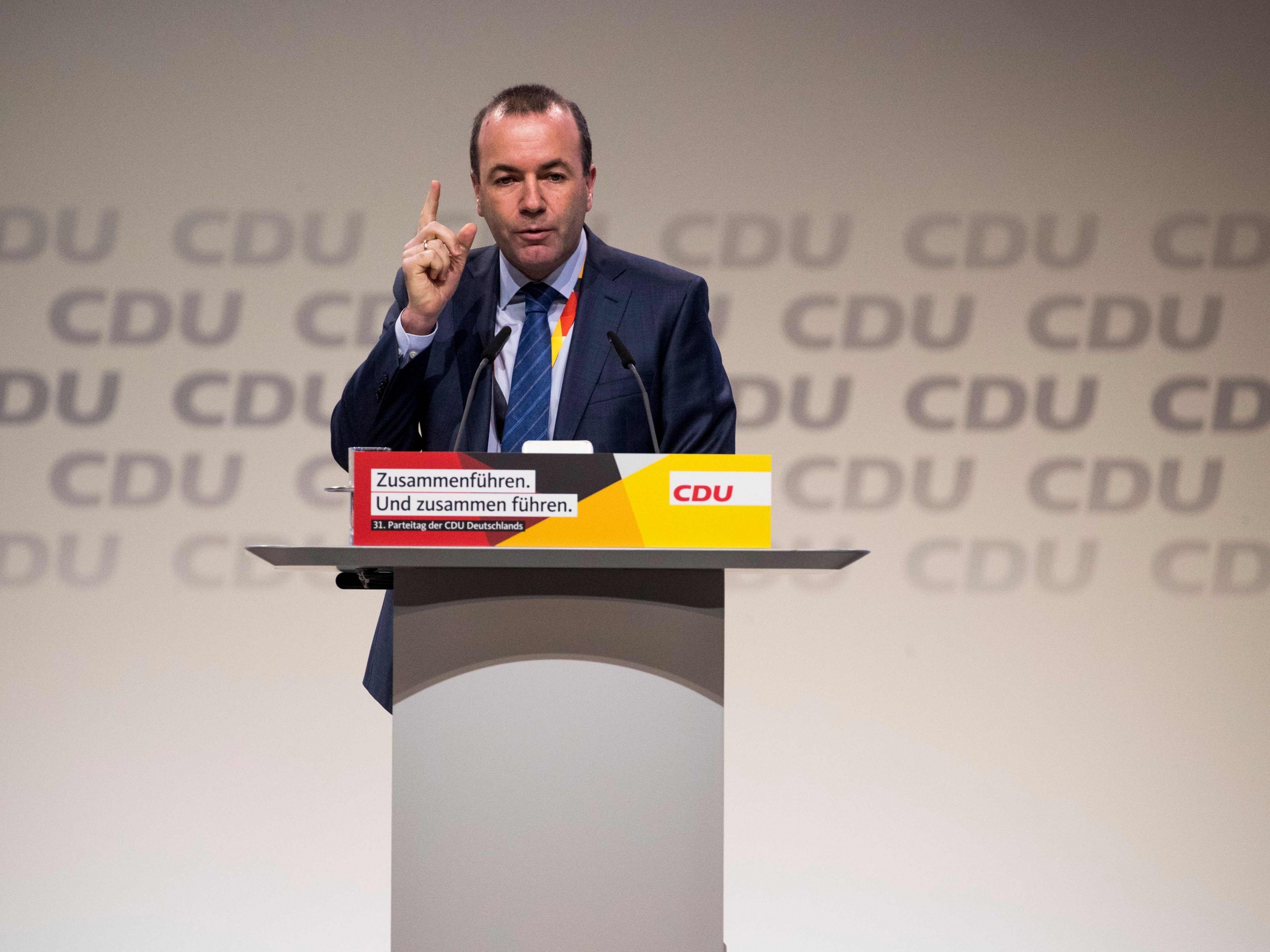 Manfred Weber vor der Europawahl 2019.