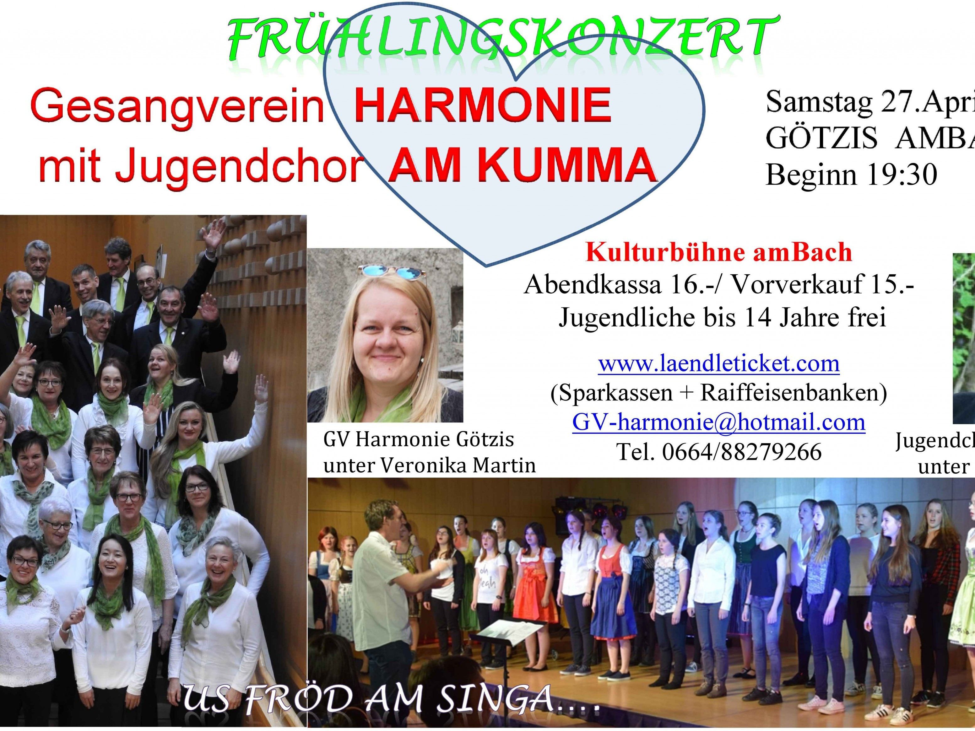 Frühlingskonzert "Harmonie am Kumma" Frühlingskonzert "Harmonie am Kumma"