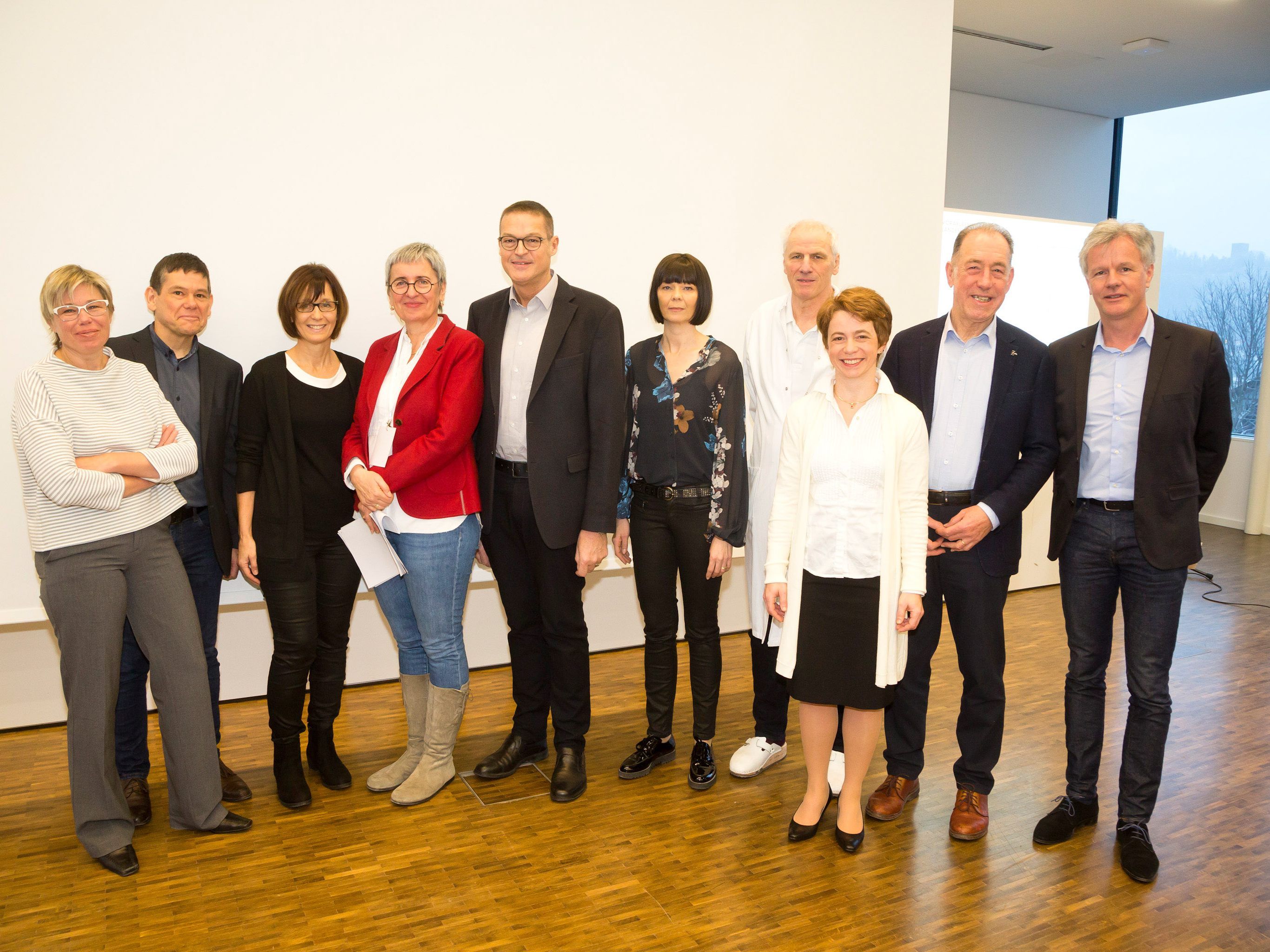 Die Referenten beim Ländlepflegetag im LKH Feldkirch.