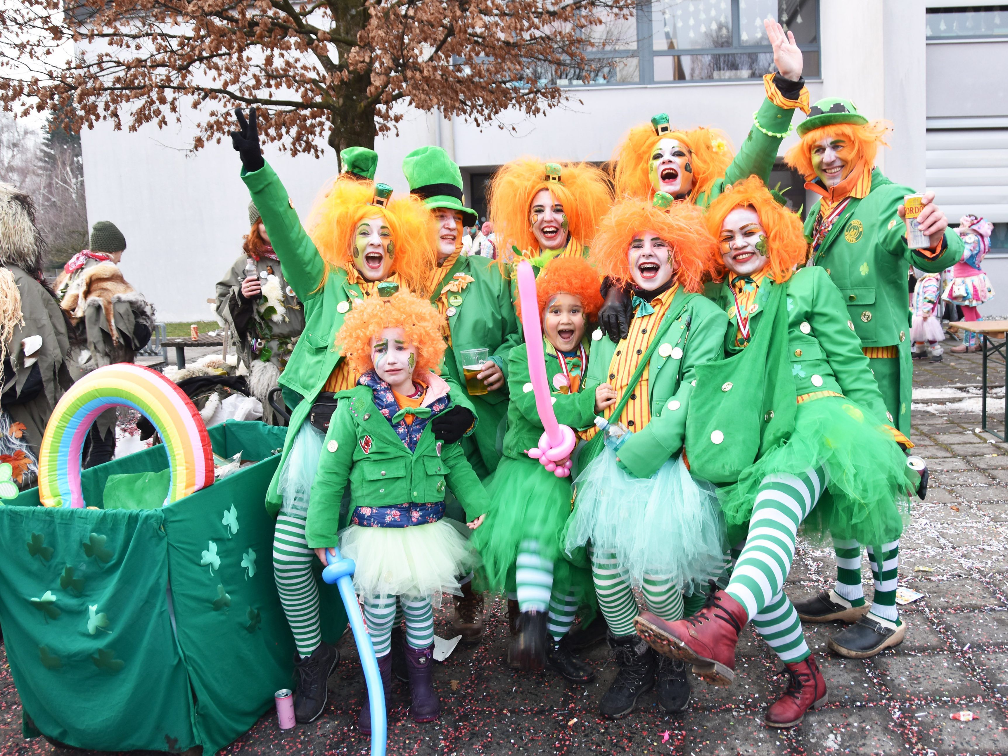 Irische Truppe beim Umzug in Fußach.