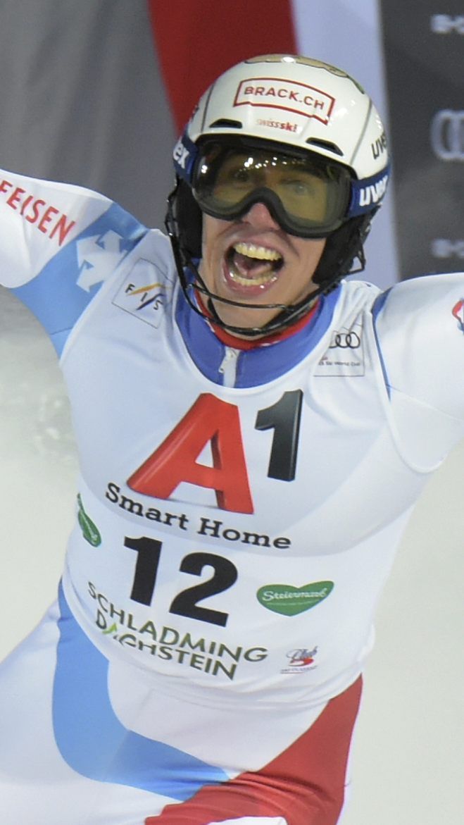 Der Schweizer Ramon Zenhäusern wurde im Night Race von Schladming Vierter.