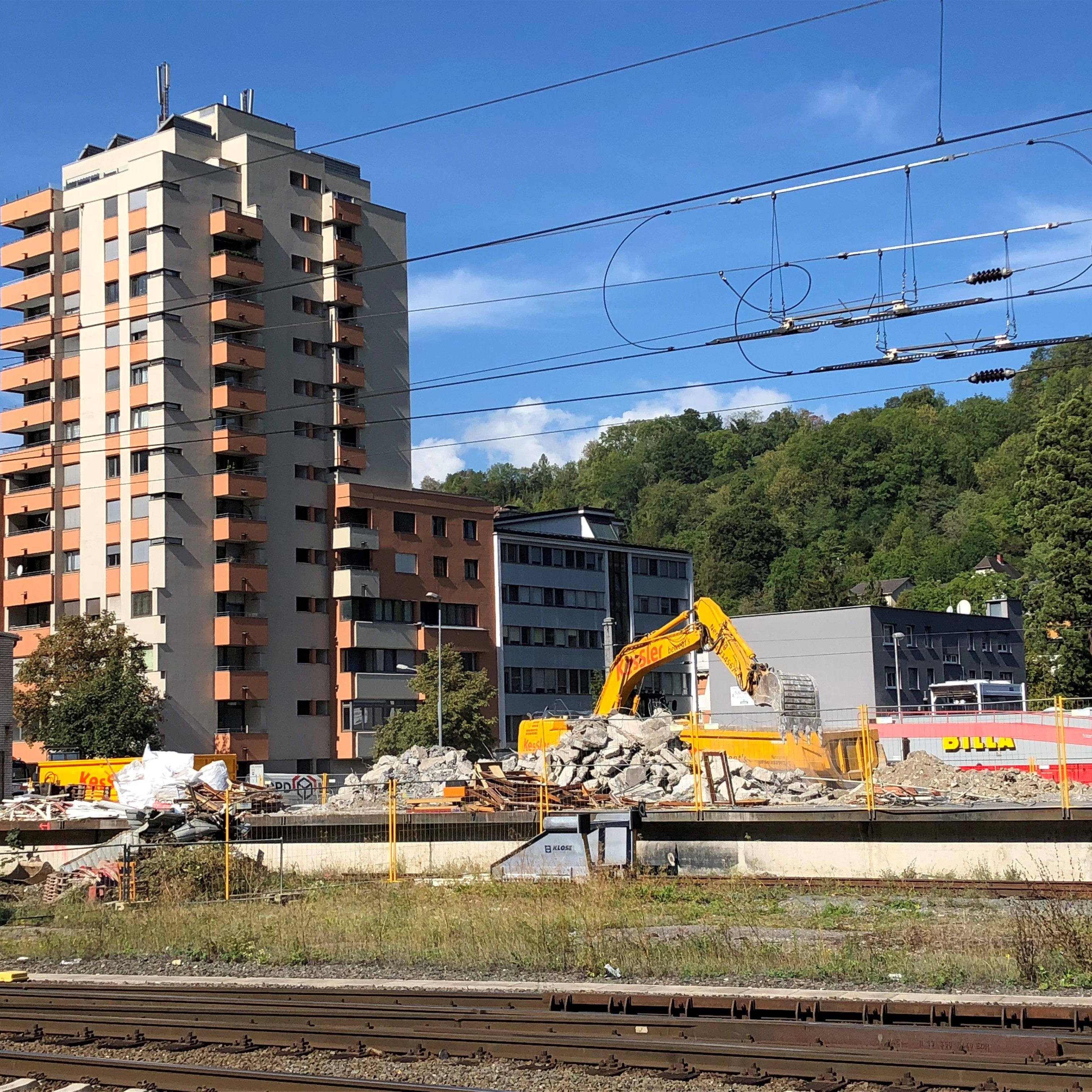 Der Bahnhof Anfang September 2018.