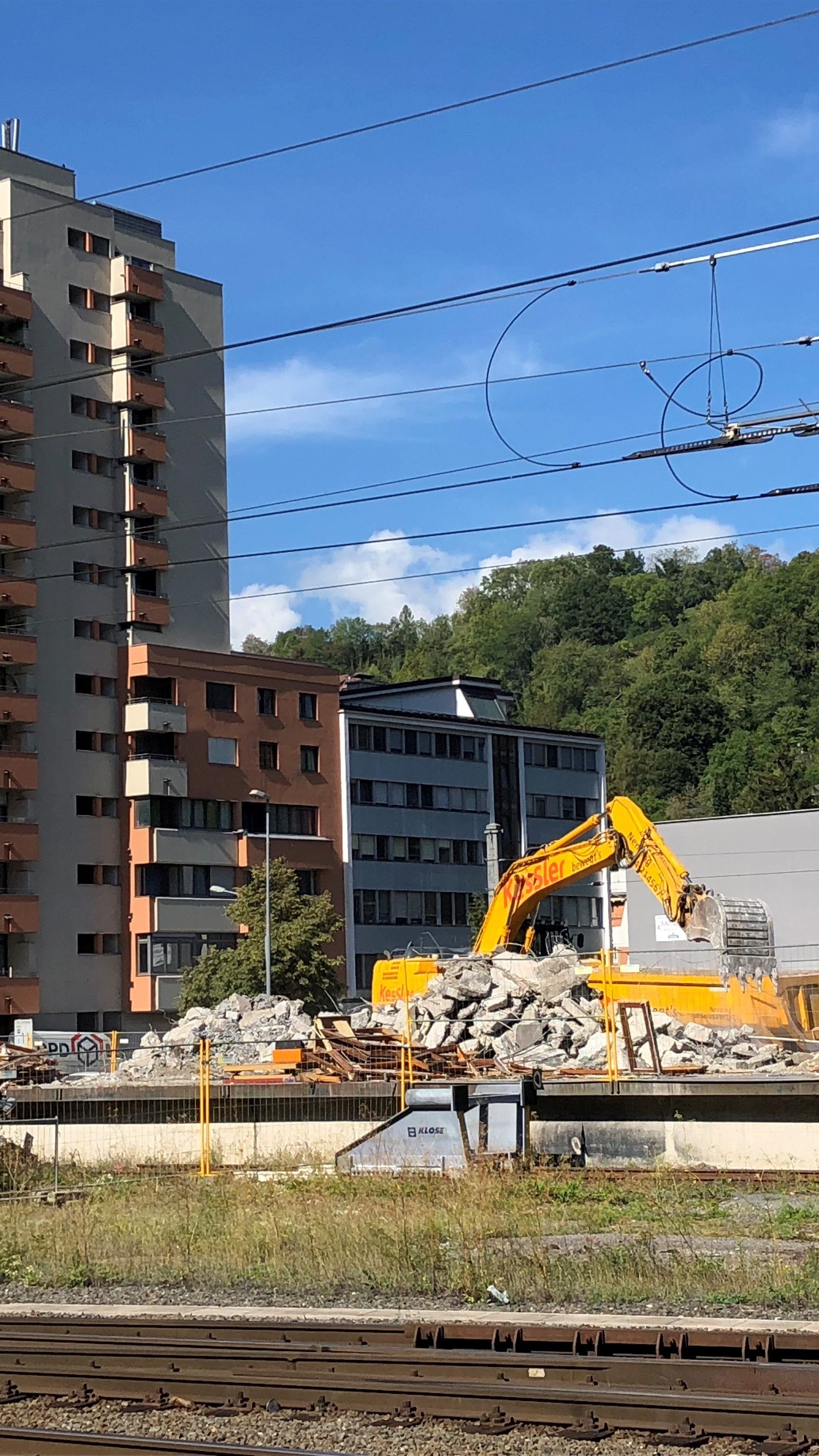 Der Bahnhof Anfang September 2018.