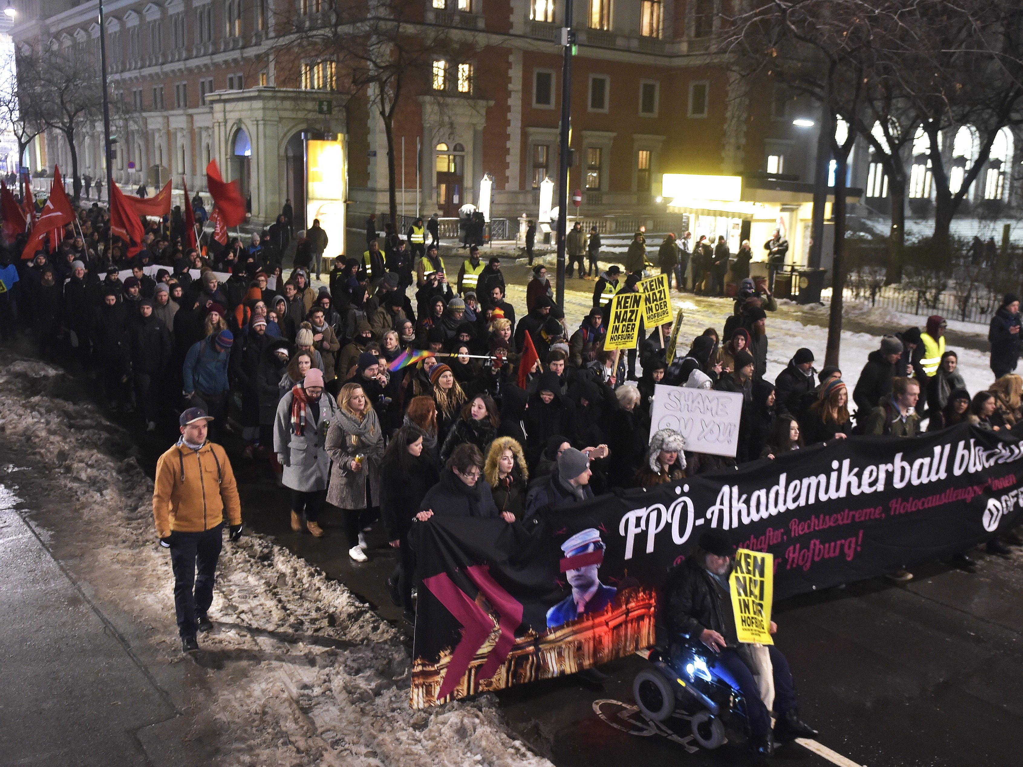 Man rechnet mit verstärkten Protesten gegen den Wiener Akademikerball.