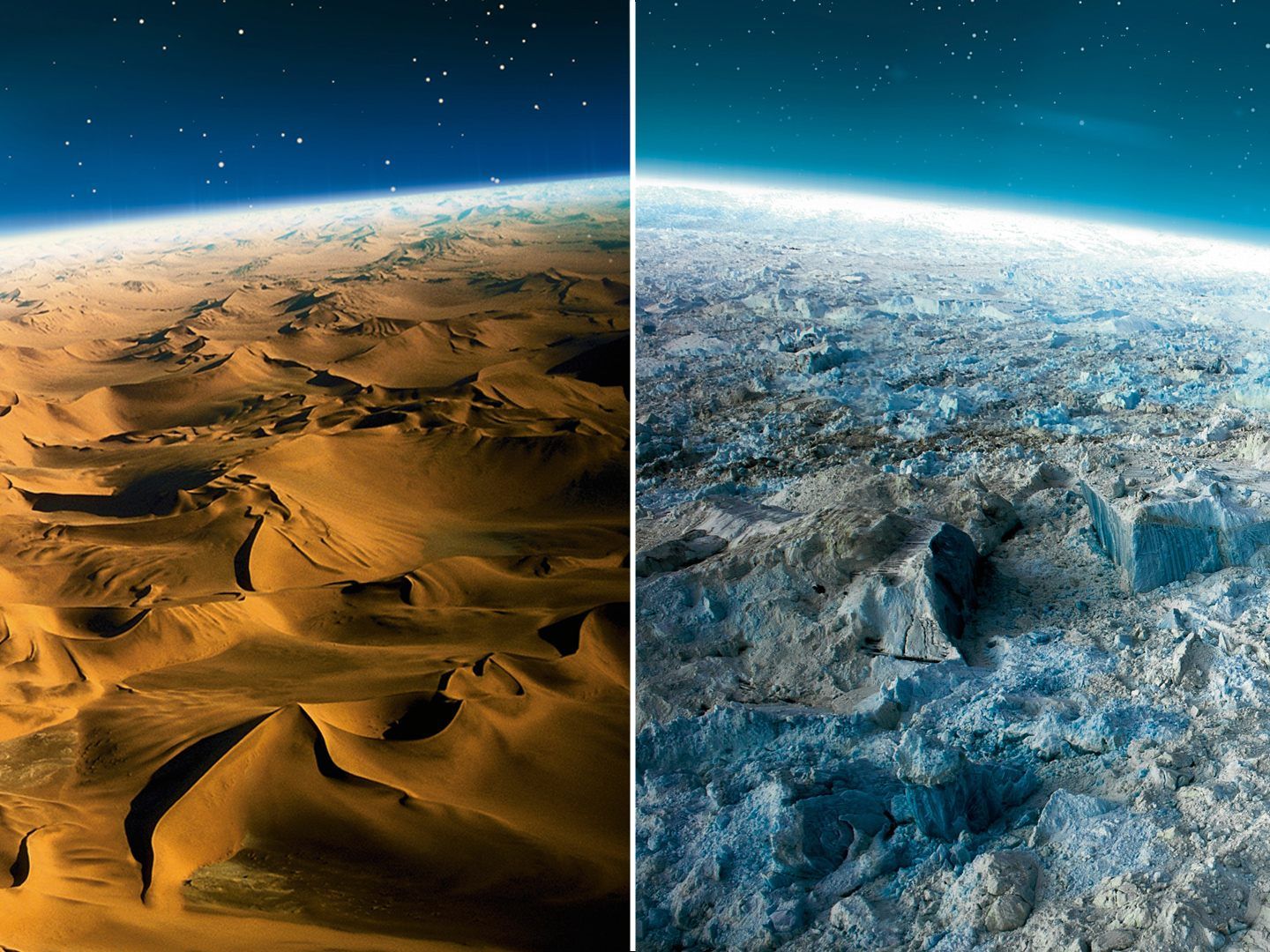 Der Vortrag im WIener Audimax behandelt sowohl kalte als auch heiße Wüsten.