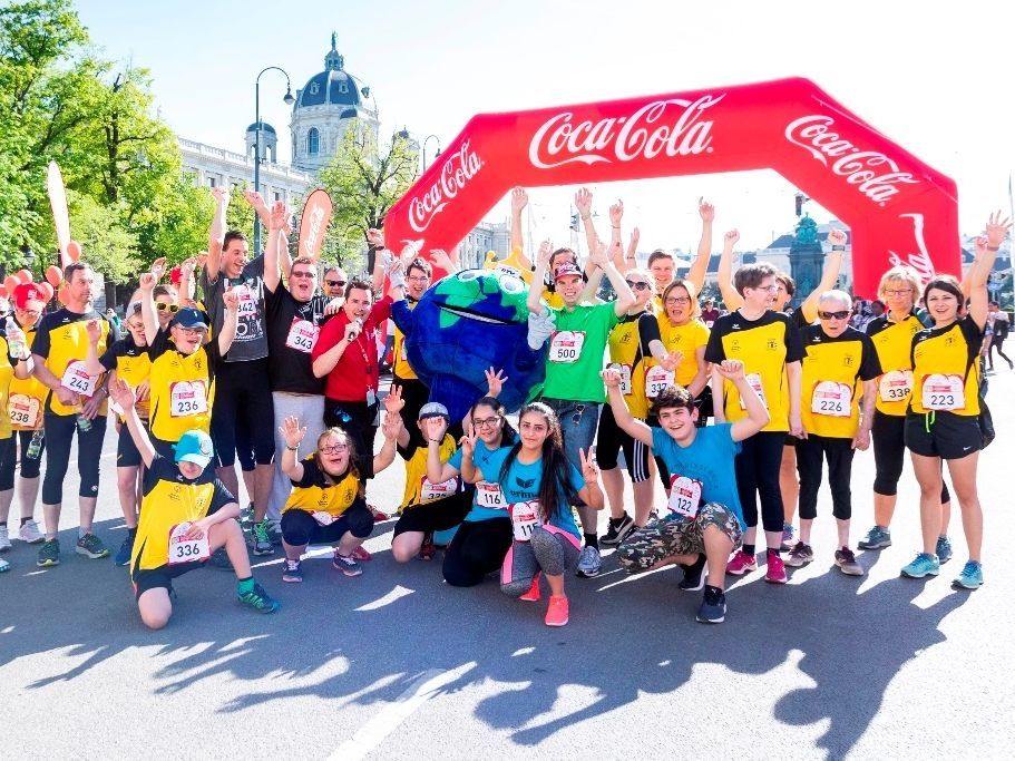 Gemeinsam mit und für Special Olympics Österreich beim Coca Cola-Inclusion Run in Wien.