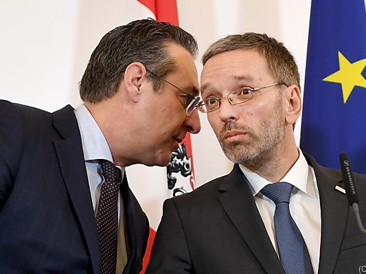 Strache und Kickl (beide FPÖ) sind sich einig