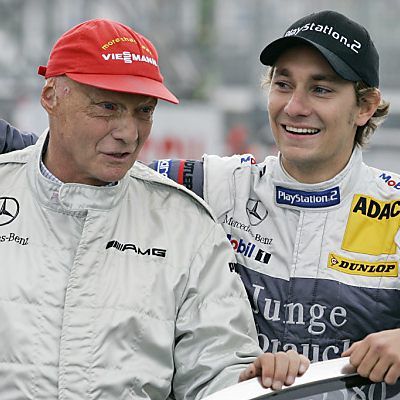 Niki Lauda mit Sohn Mathias
