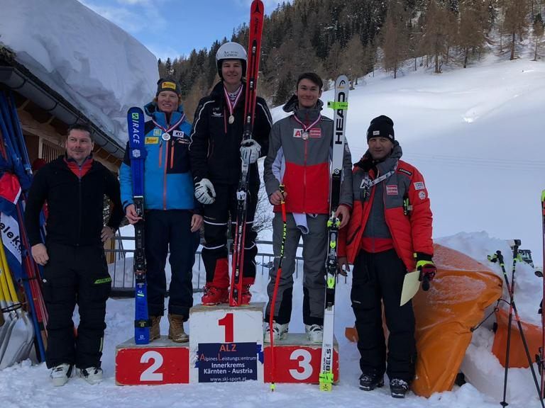 Nicolas Lußnig auf dem Podest