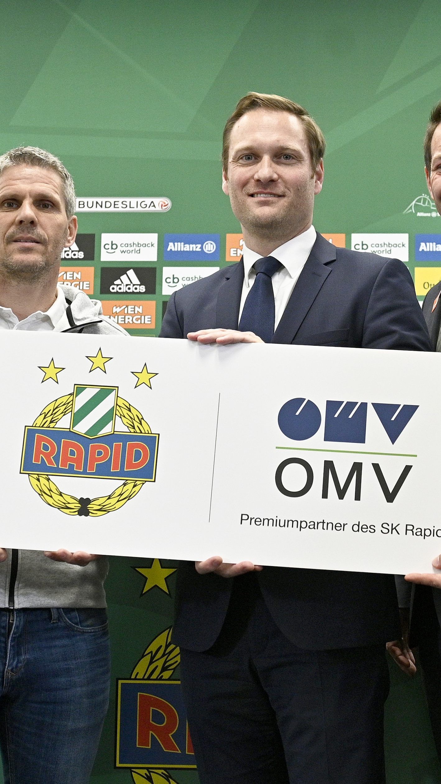 OMV feiert als Rapid-Sponsor ein Comeback.