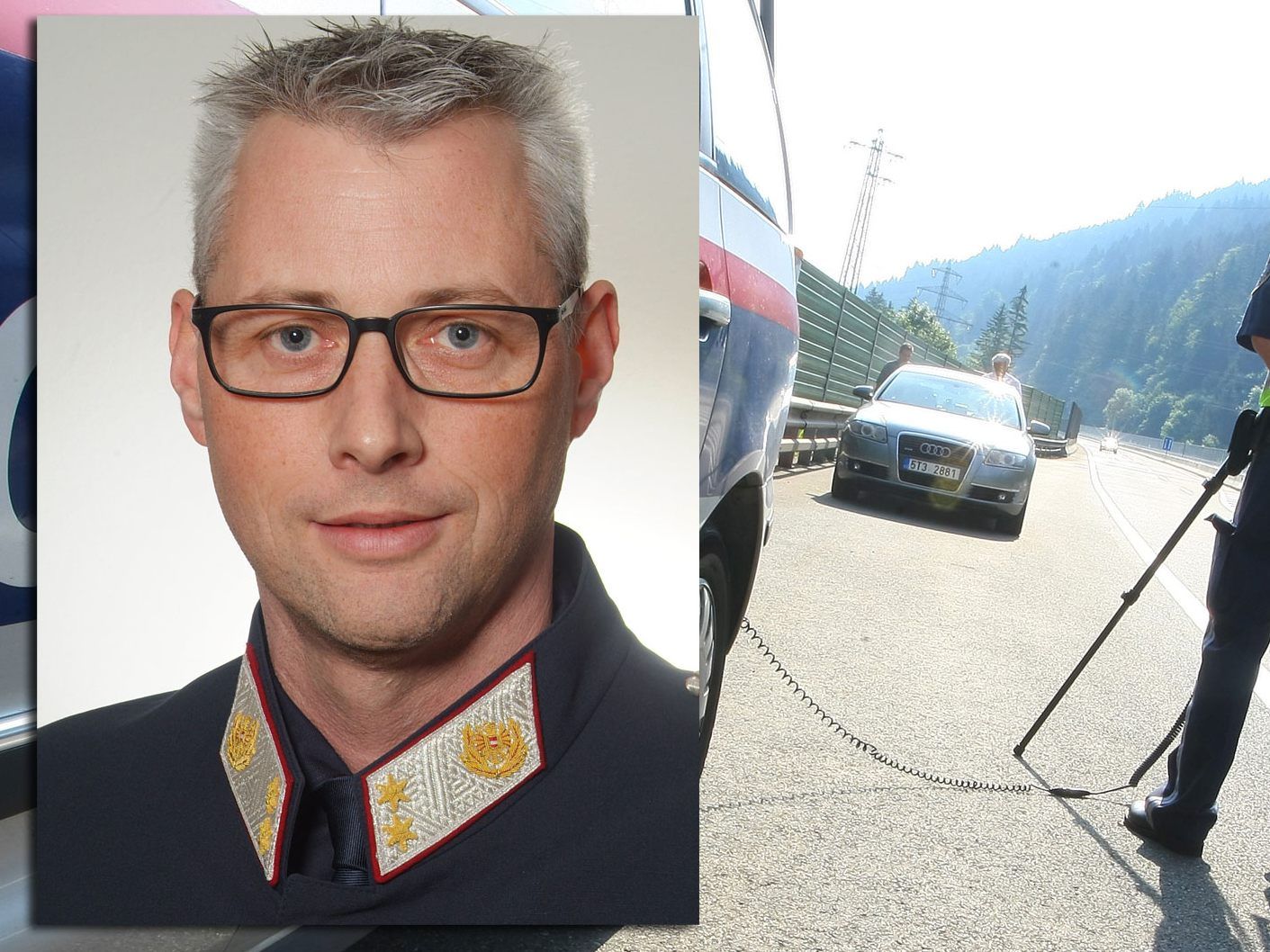 Chefinspektor Marco Büsel ist neuer Leiter der Autobahnpolizei Dornbirn.