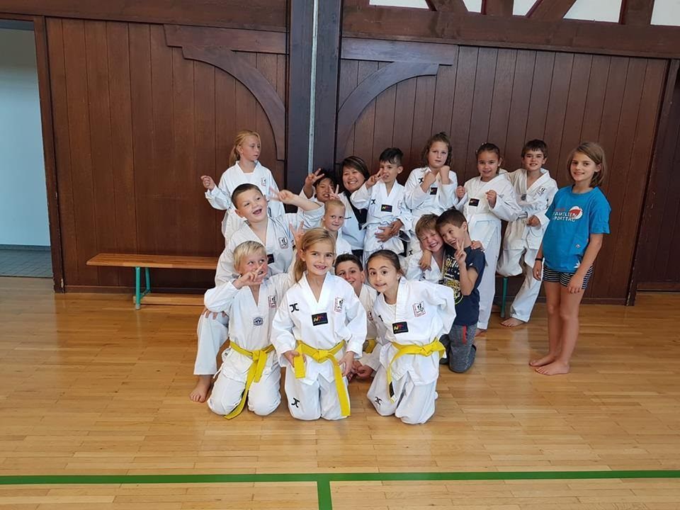 Spaß beim Training - TKD Mustang