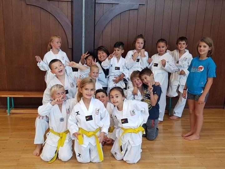 Spaß beim Training - TKD Mustang